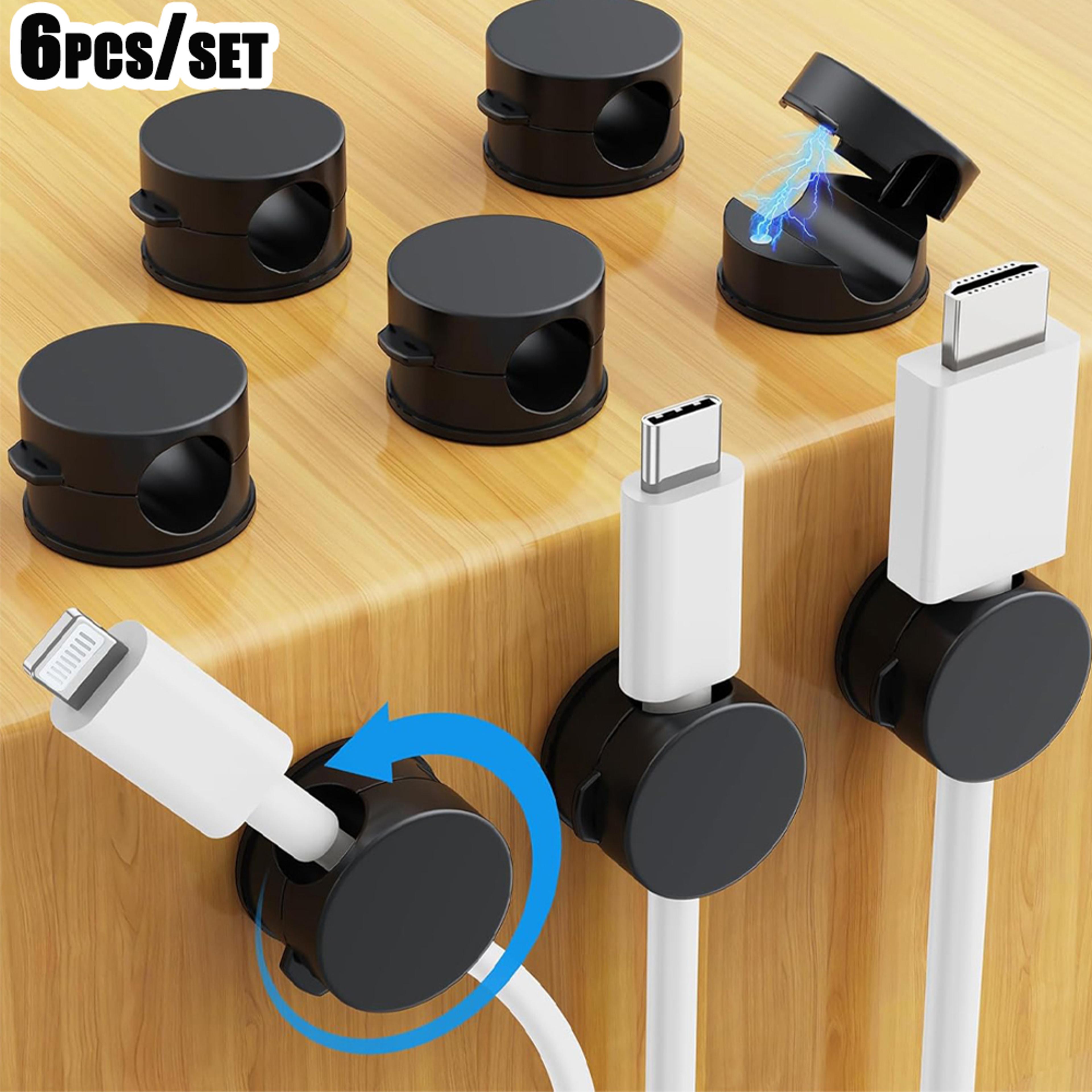 Premium Magnetic Cable Clips Smooth Adjustable Desk Cable Organizer  Cord Holder 1