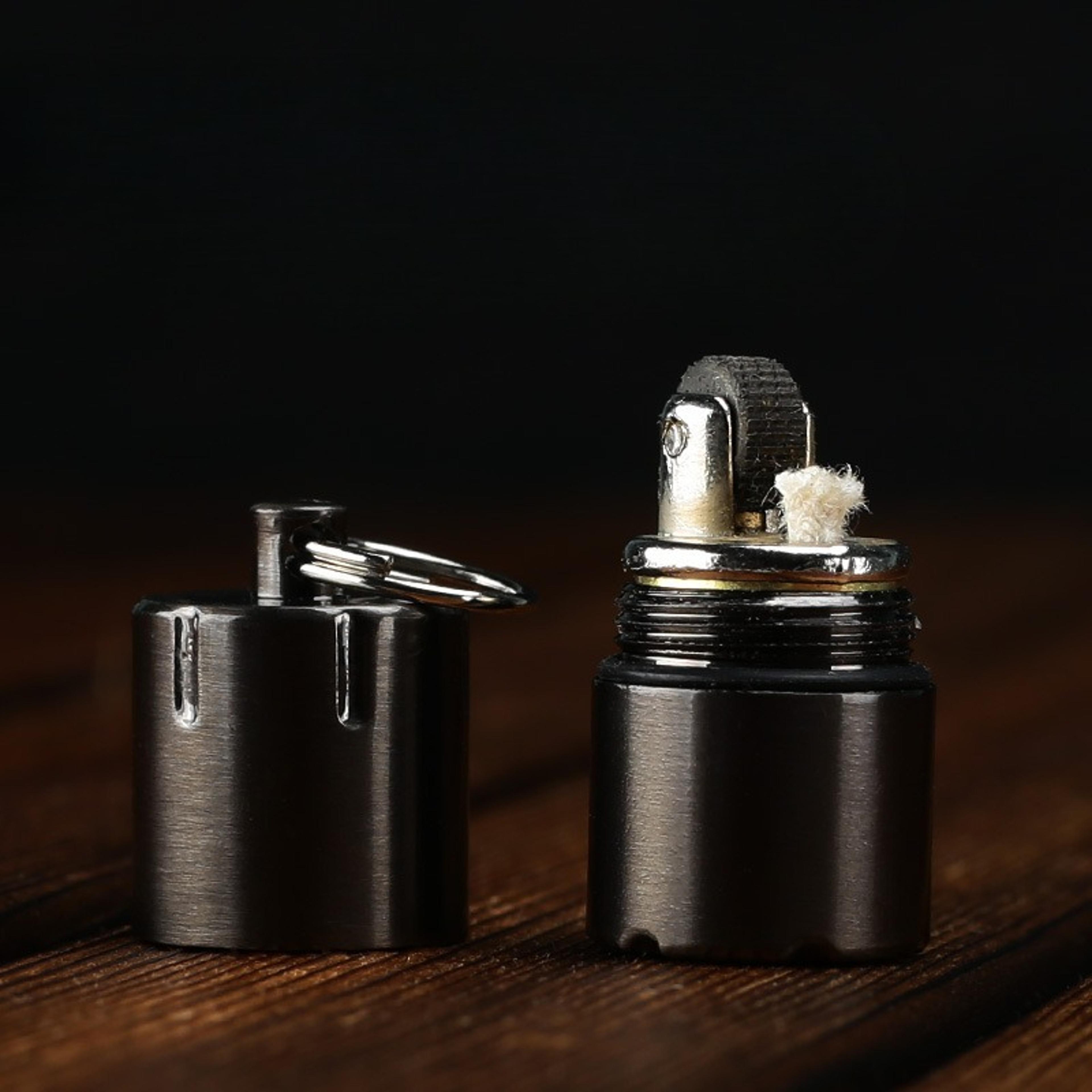 Mini Retro Kerosene Pocket Lighter Portable Fingertip Flame 2