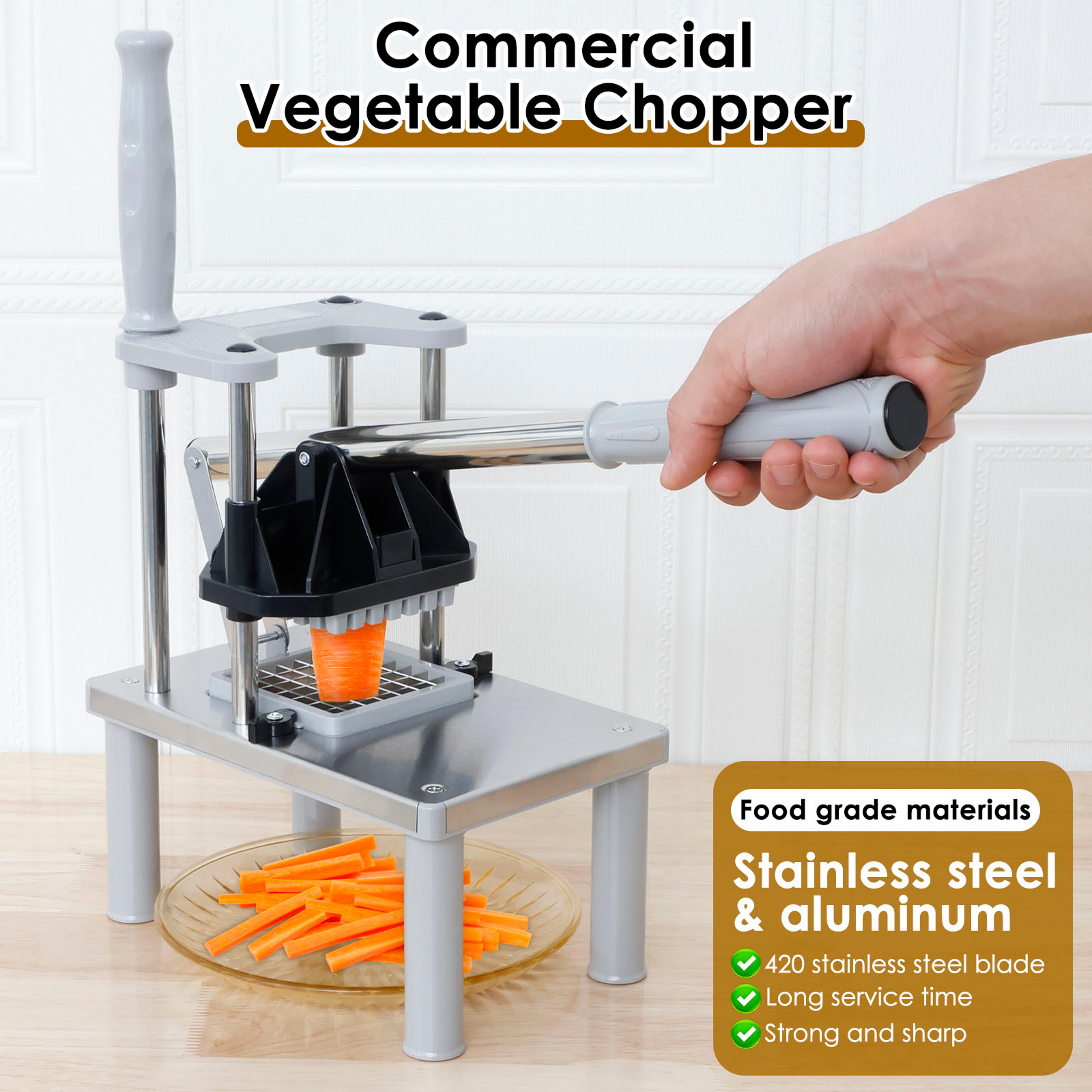 Stainless Steel French Fry Cutter  Vegetable Chopper With Replacement Blades 5