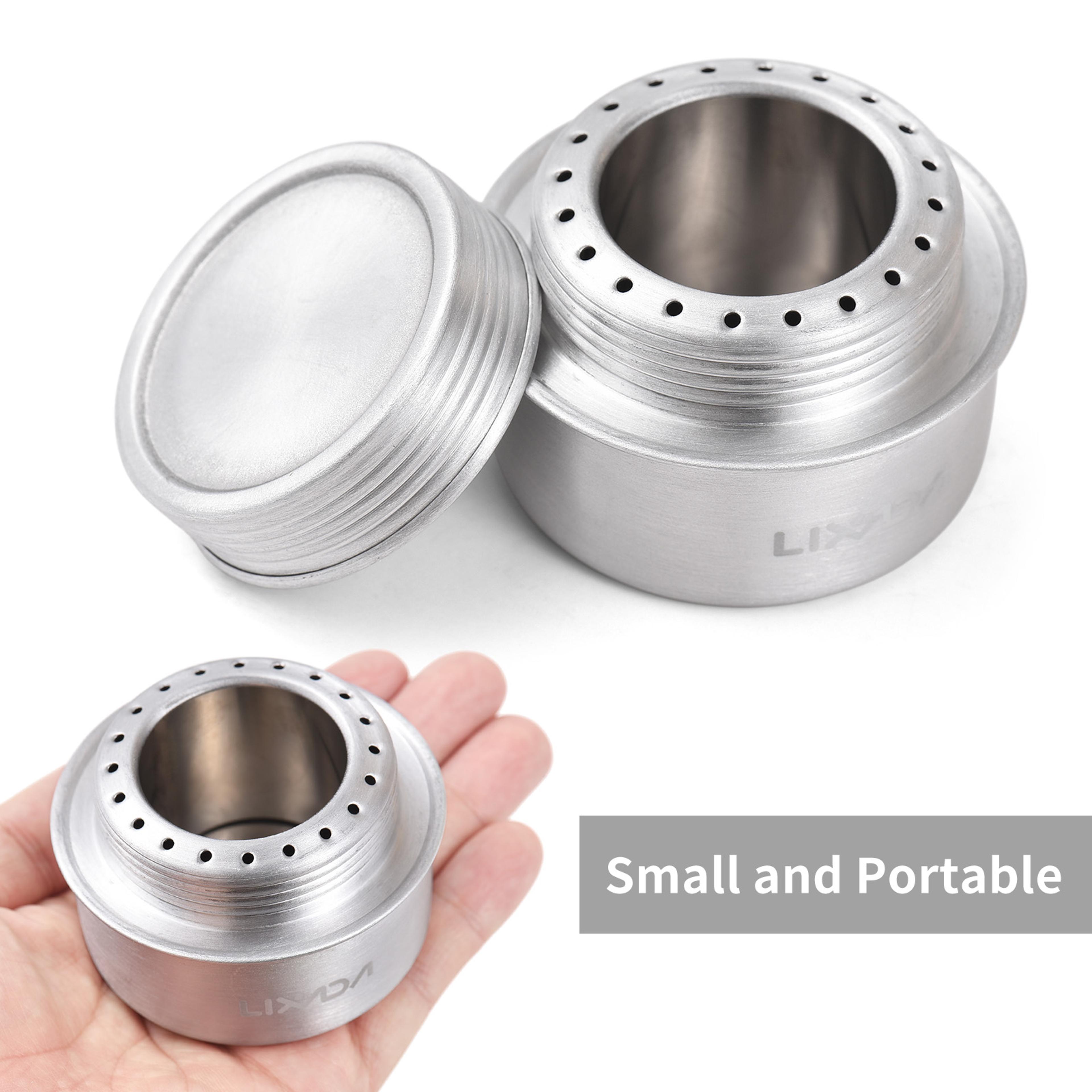 Compact Mini Backpacking Stove With Aluminum Alcohol Burner For Camping  Hiking 3