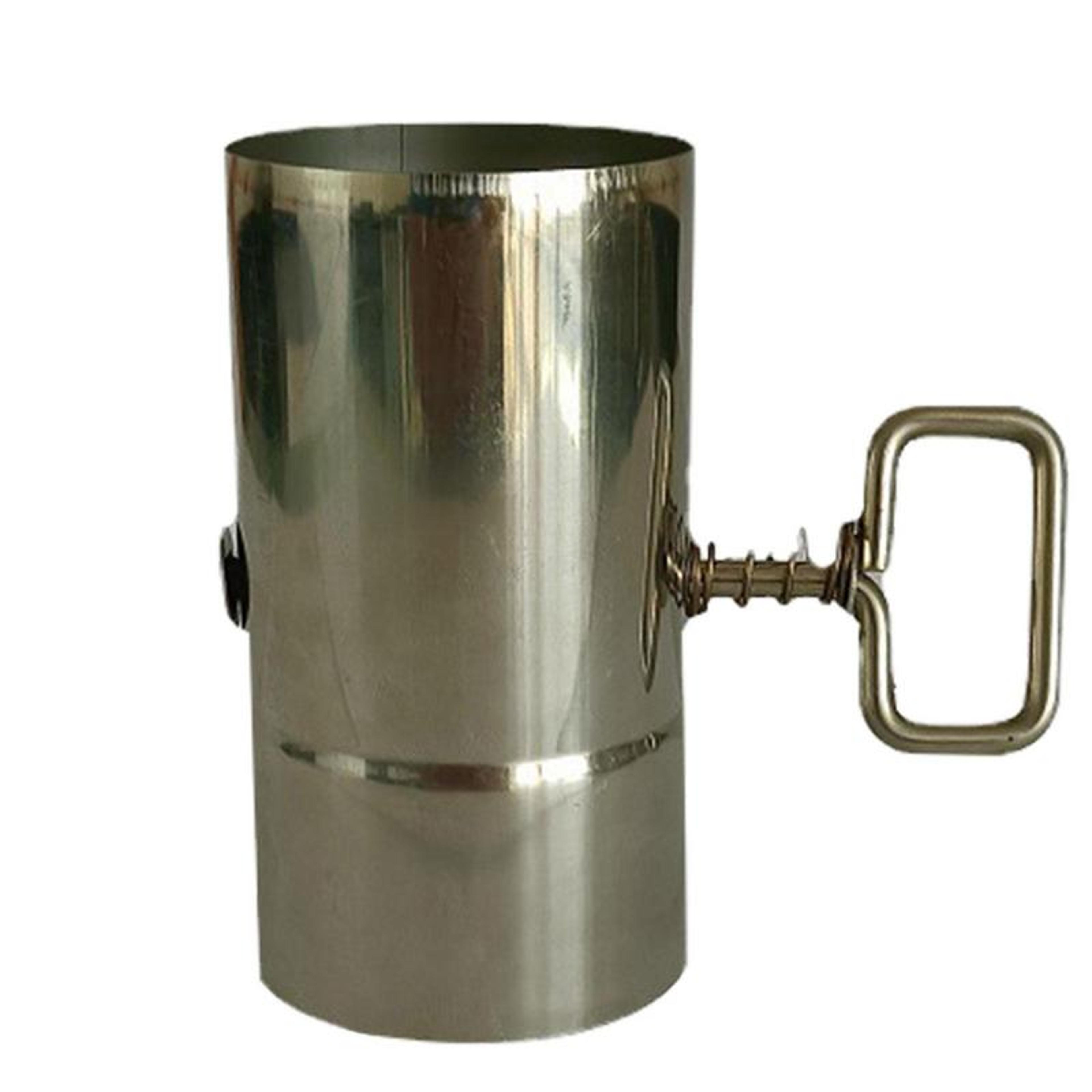 adjustable stainless steel tent stove chimney pipe with damper for camping & outdoor heating
