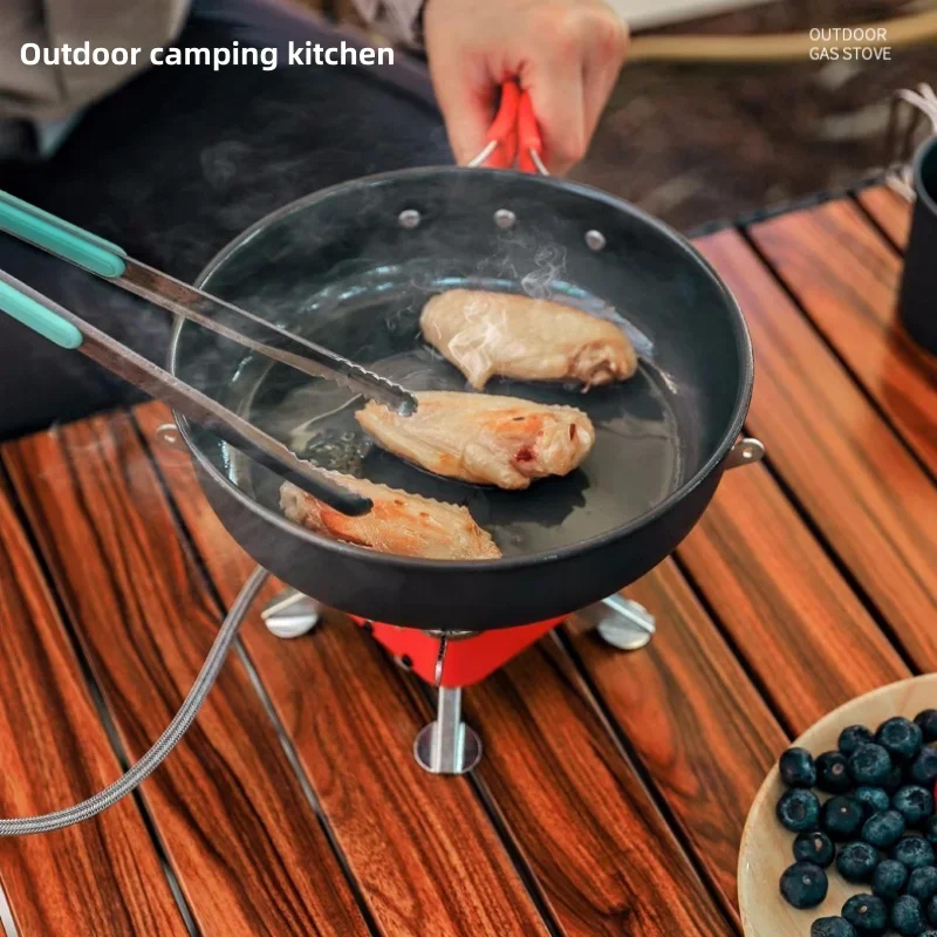 Camping Gas Stove Foldable Windproof Burner For Backpacking  Outdoor Cooking 1