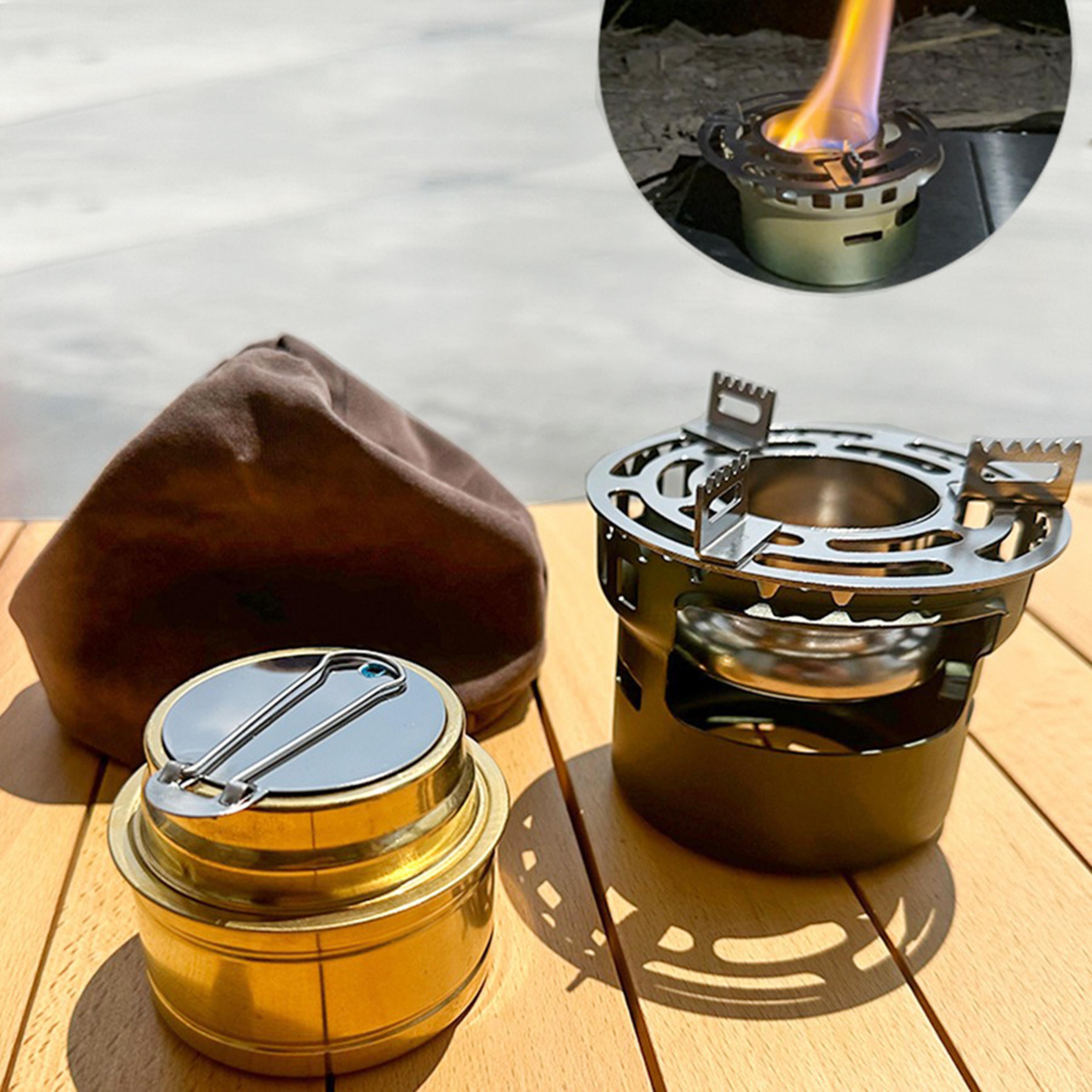 Portable Stove Burner With Windproof Design For Backpacking  Hiking 1
