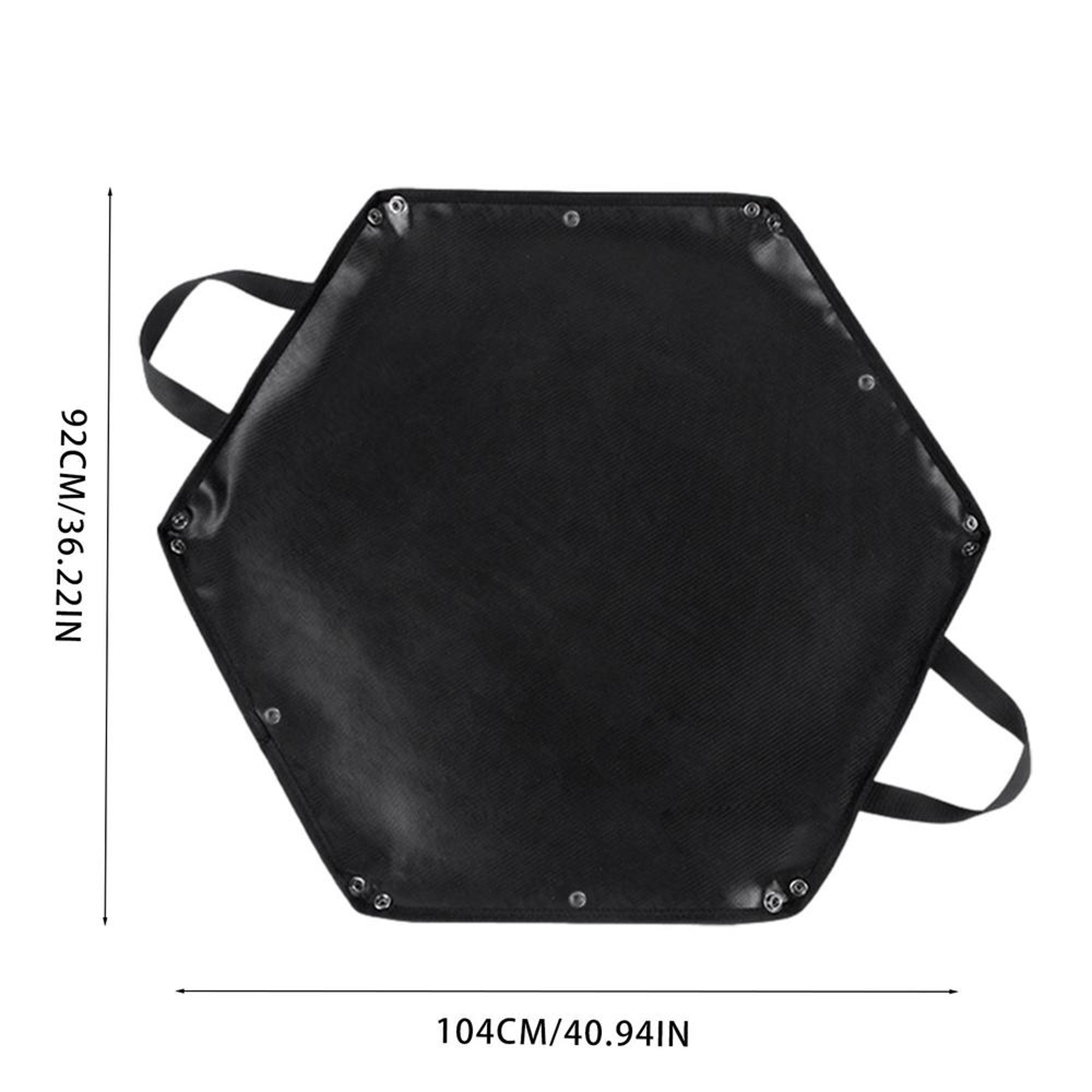 Hexagonal Fire Pit Mat Heat Resistant Foldable Camping Fireproof Pad 6