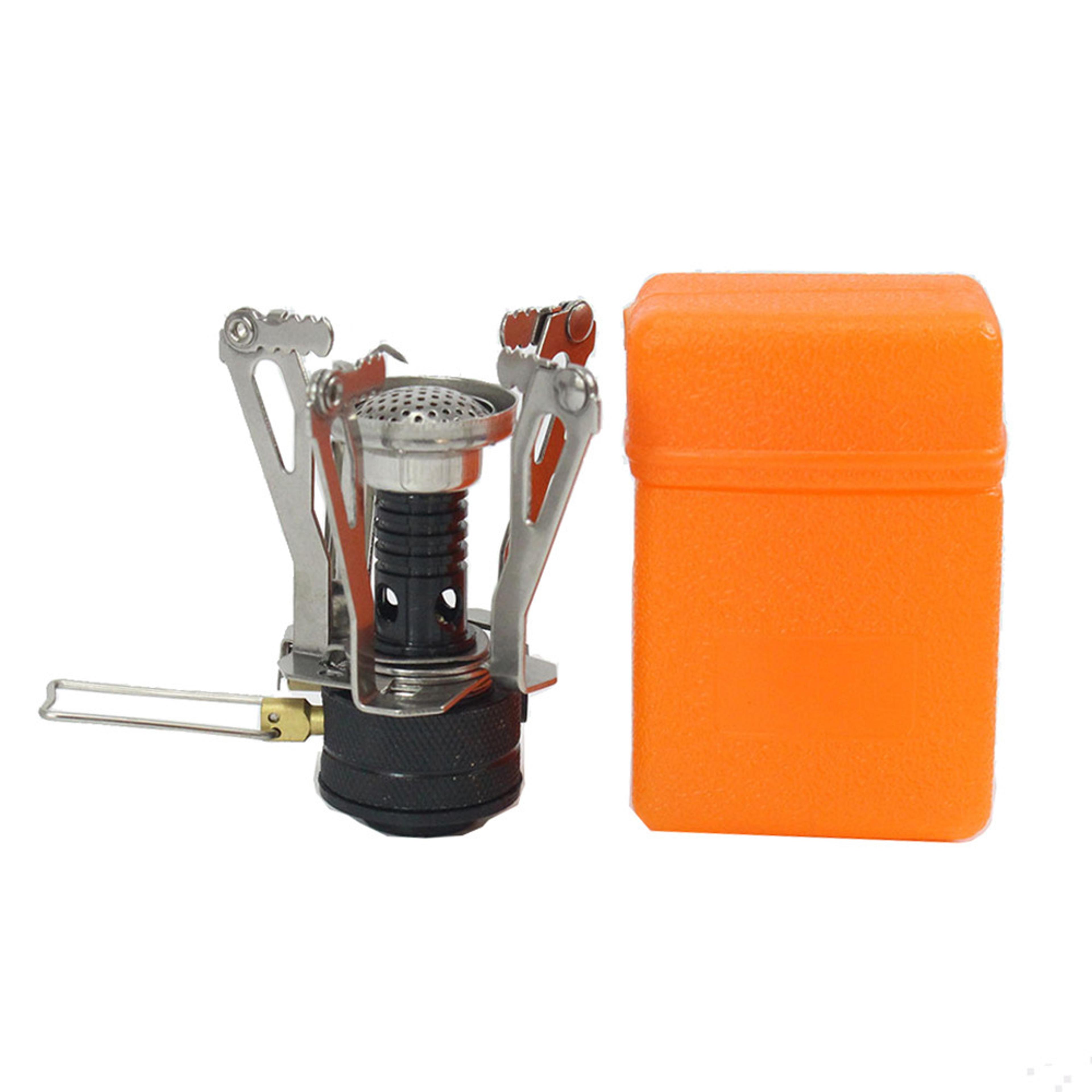 Portable Camping Stove Mini Gas Burner Compact Backpacking Cooking Stove 4