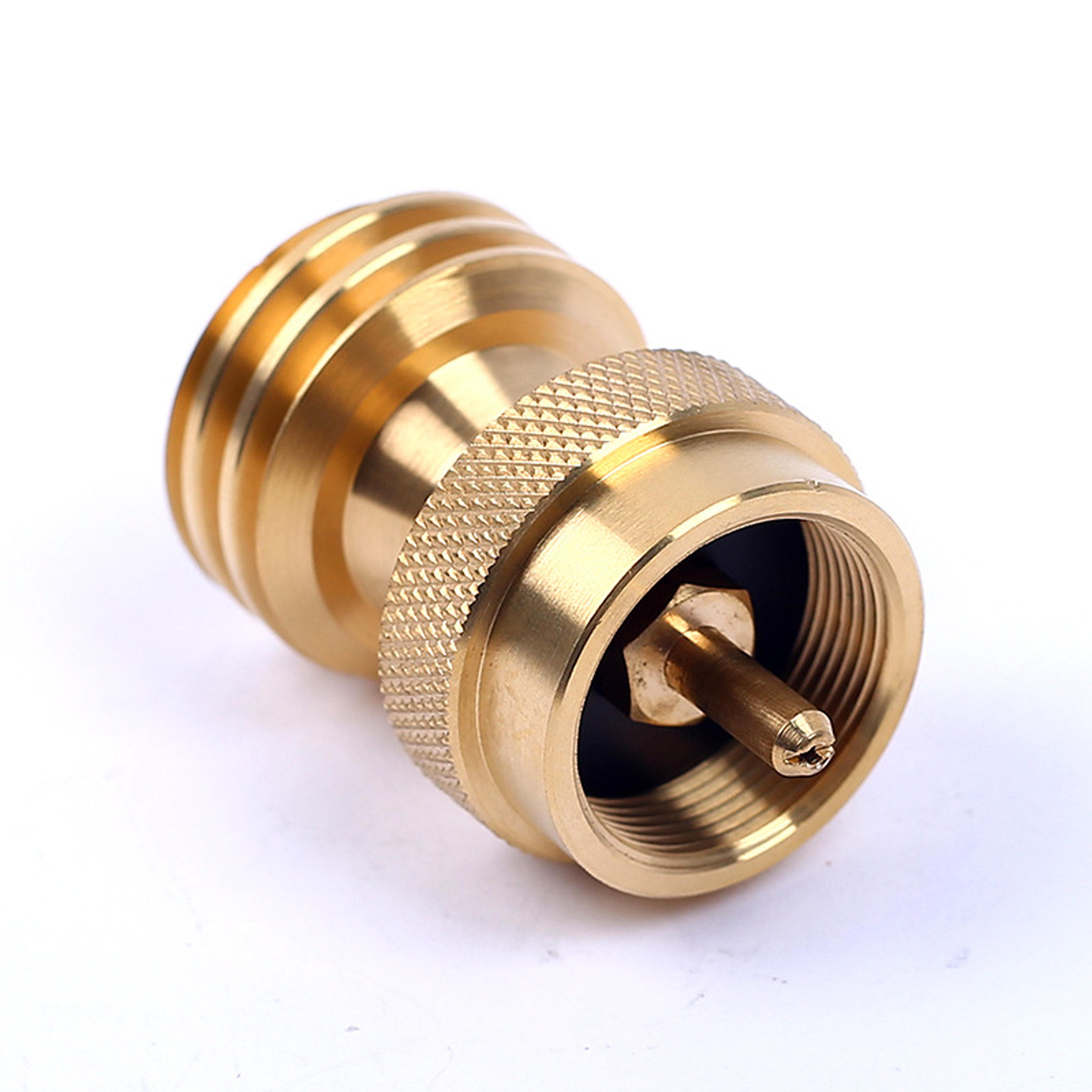 Universal Brass Propane Tank Adapter Propane Converter For Camping  BBQ 0