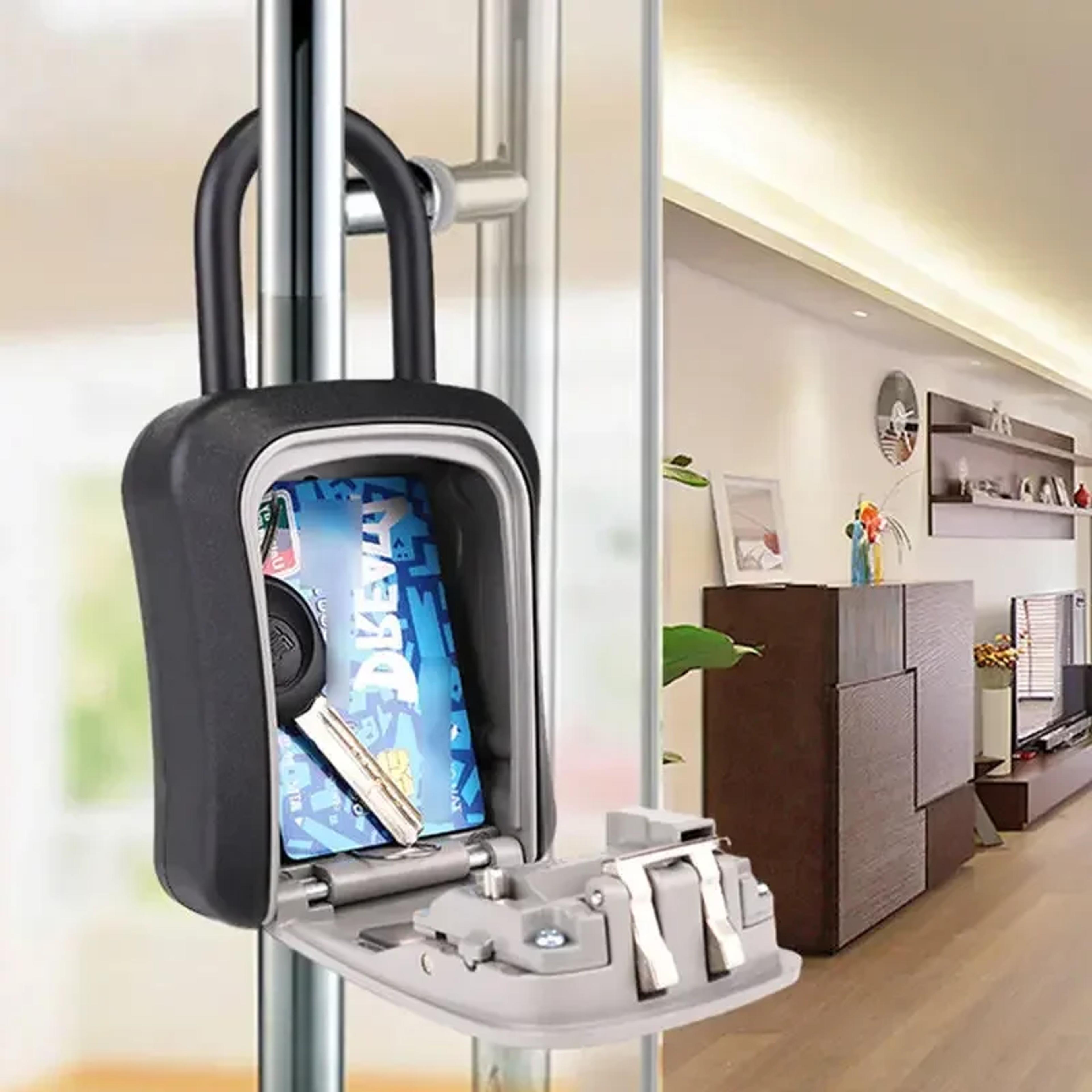 Wall Mounted Key Lock Box Outdoor Secure Code Safe For Home  Airbnb 0
