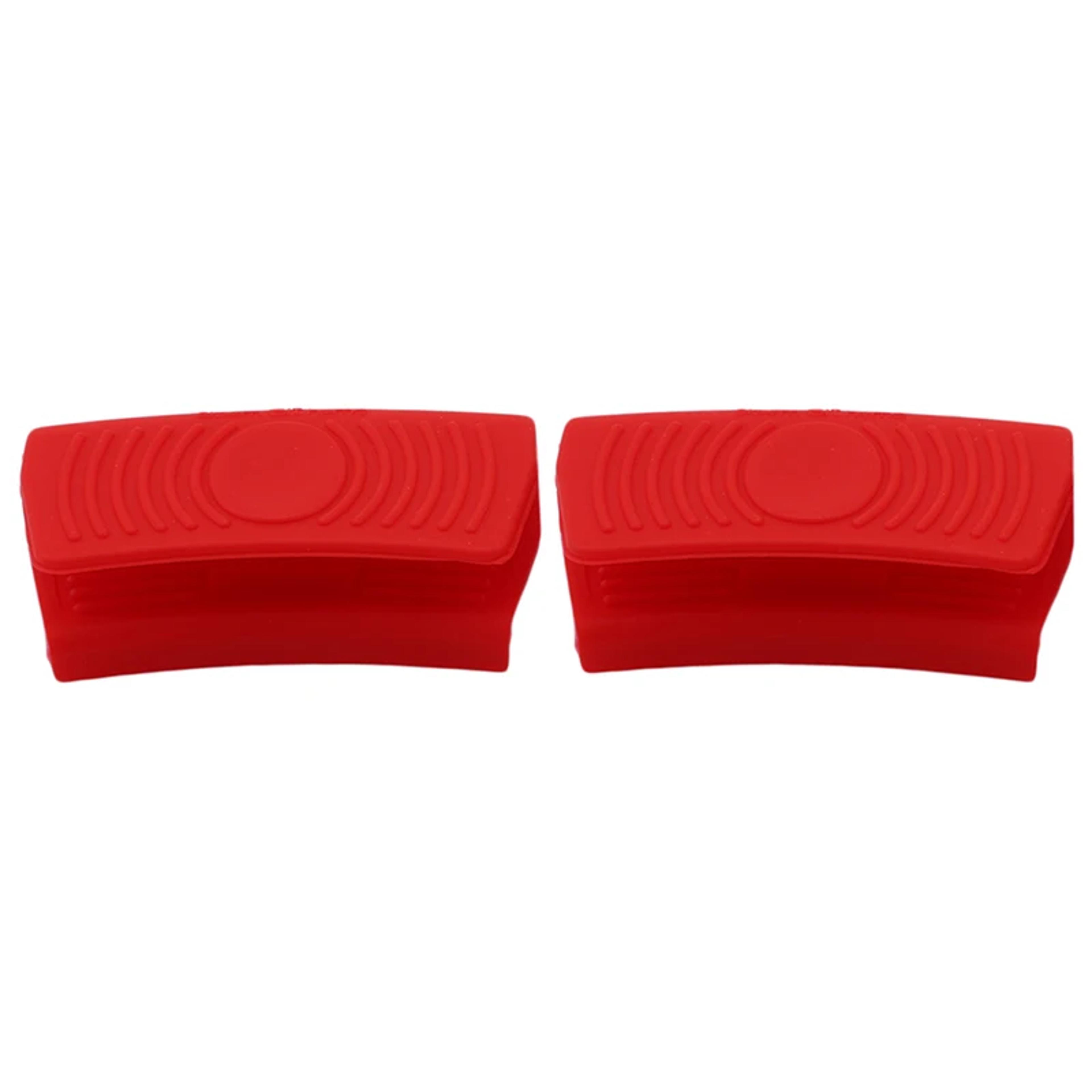 Silicone Pan Handle Grip Set Heat Resistant Pot Handle Cover For Cast Iron Skillets 2