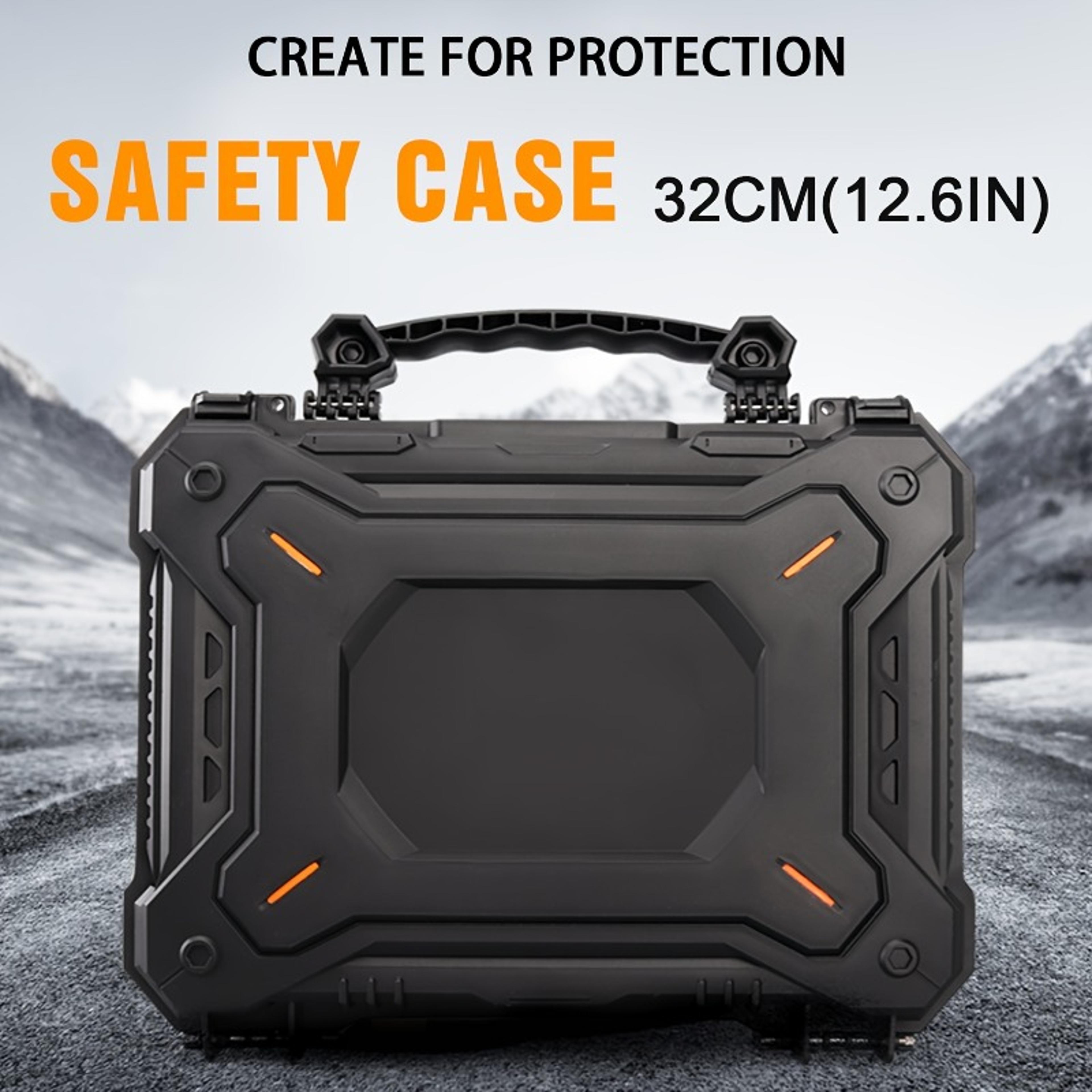 Portable Waterproof Gun Safe Case With Lock Dustproof Impact Resistant Tactical Storage Box 1