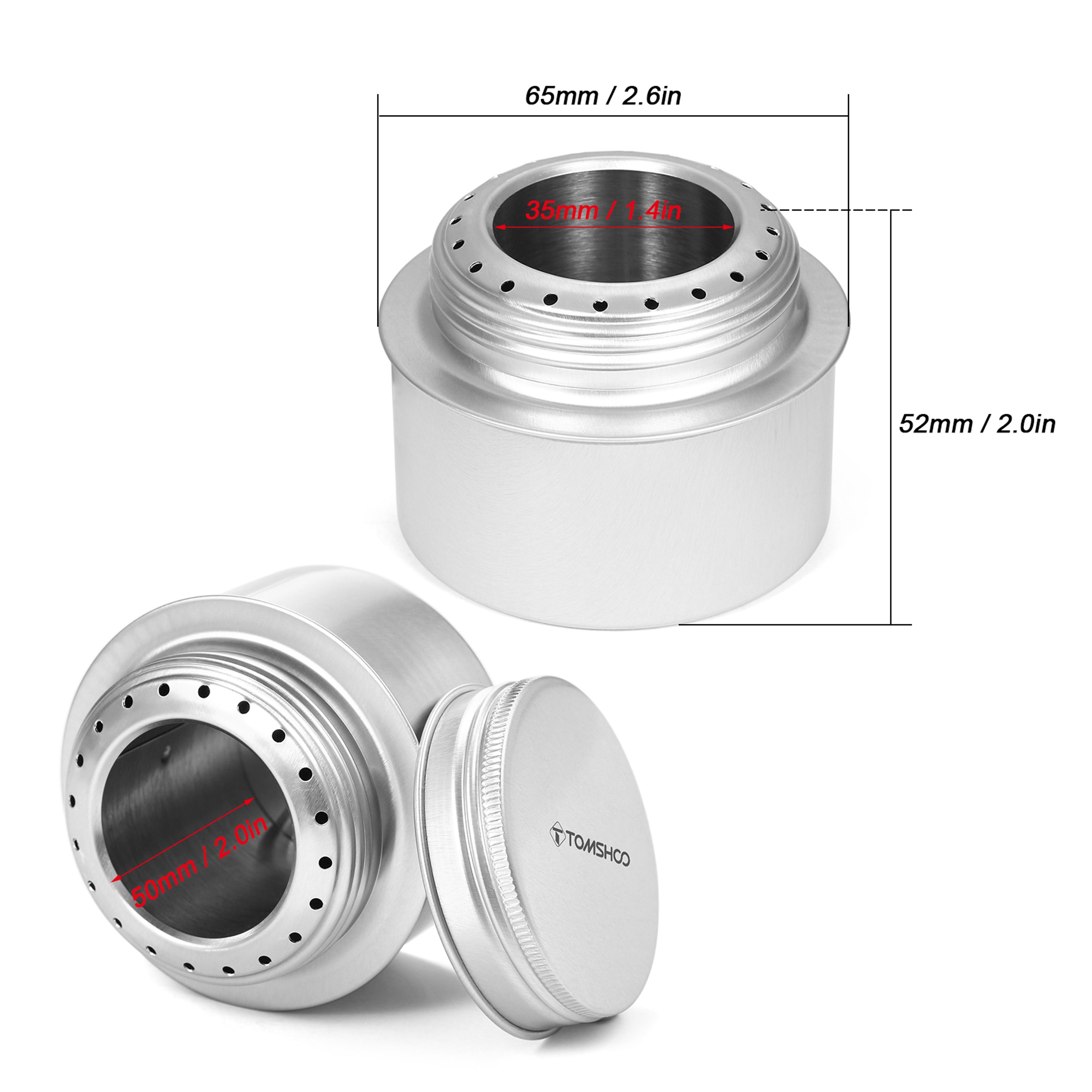 Ultra Light Alcohol Camping Stove With Windscreen Portable Mini Backpacking Cooking Set 4