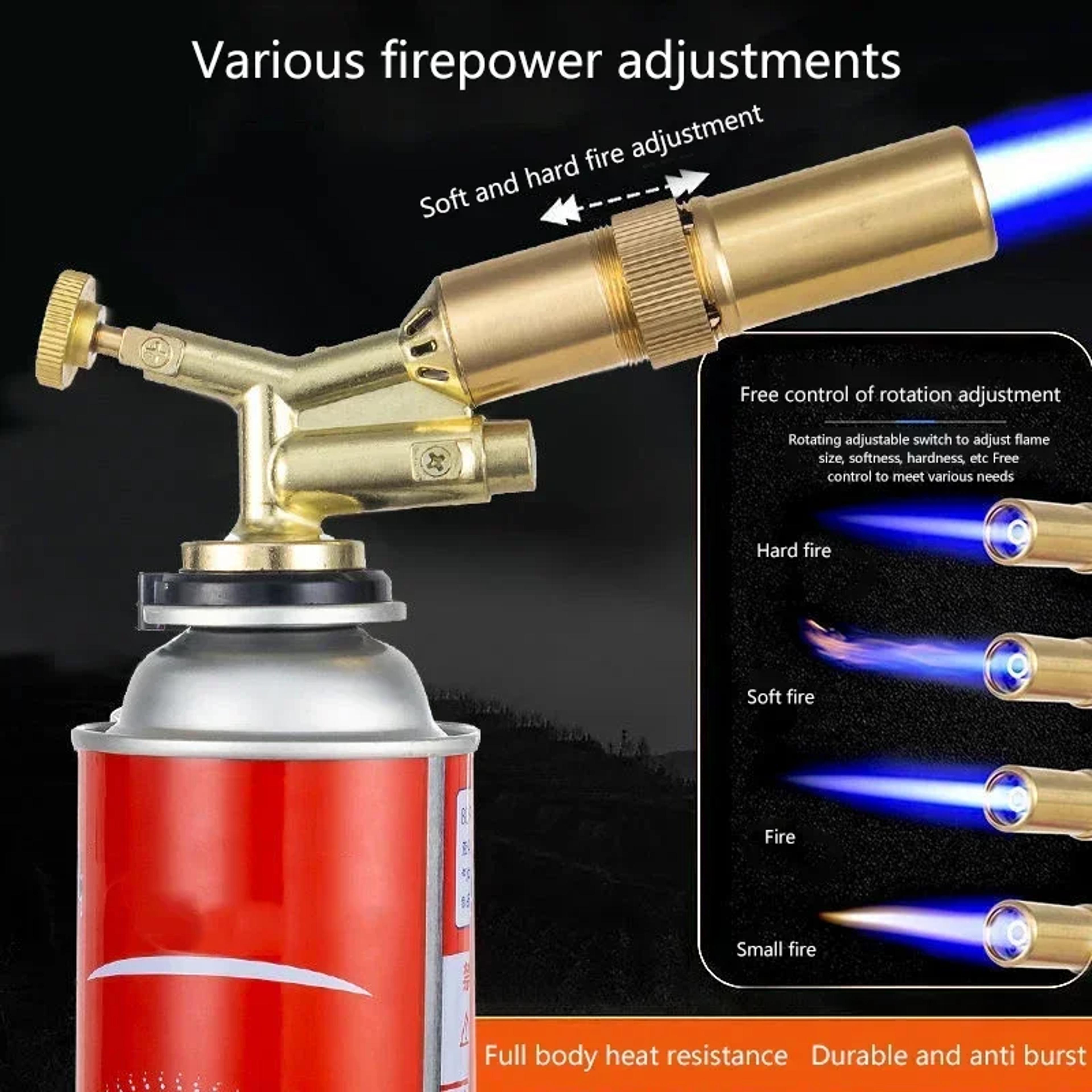 Butane Gas Torch With Adjustable Flame For Cooking BBQ  Outdoor Welding 4