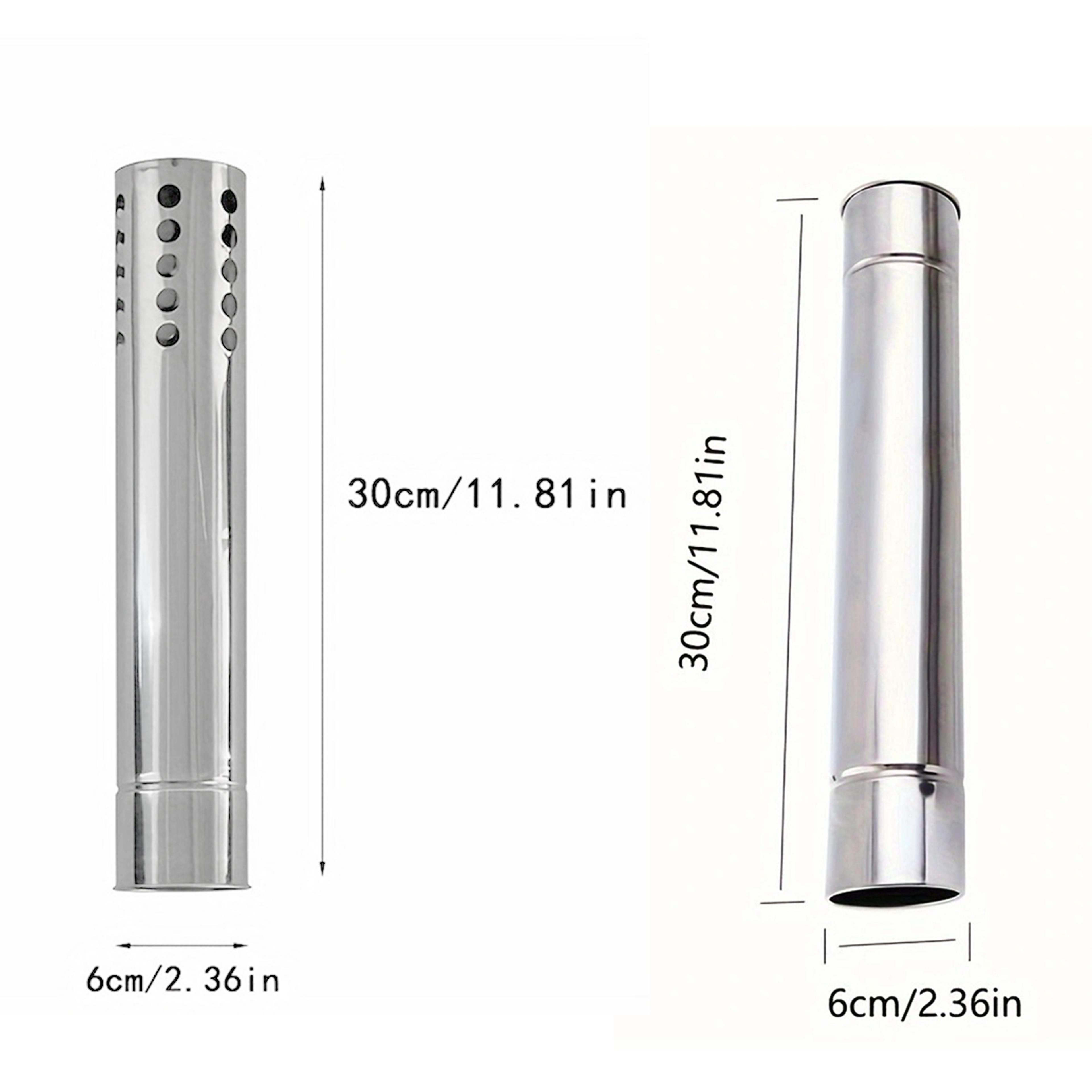 Stainless Steel Stove Pipe Kit For Camping And Wood Stoves High Heat Chimney Tubes Set 5