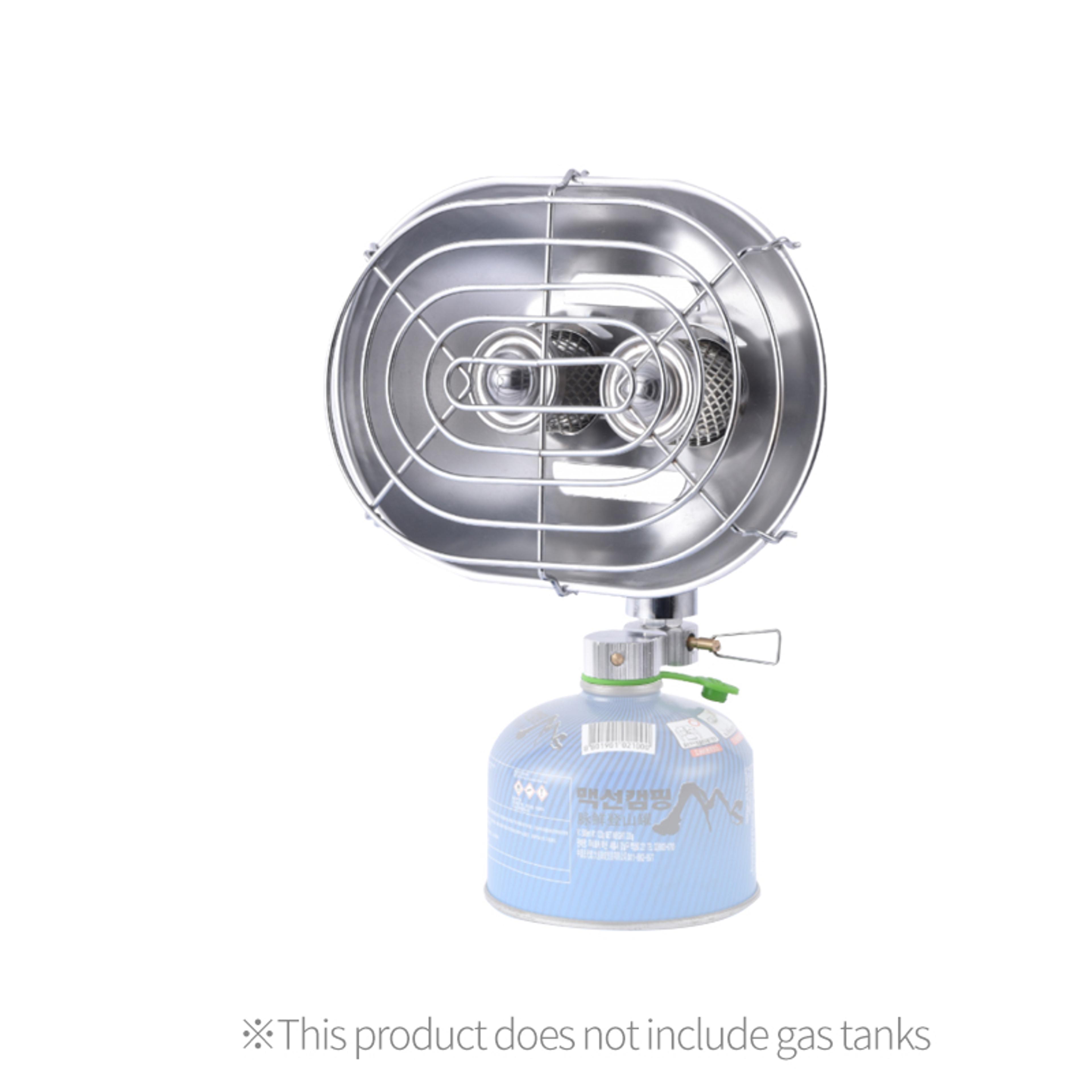 portable camping heater double head infrared gas stove for outdoor warmth