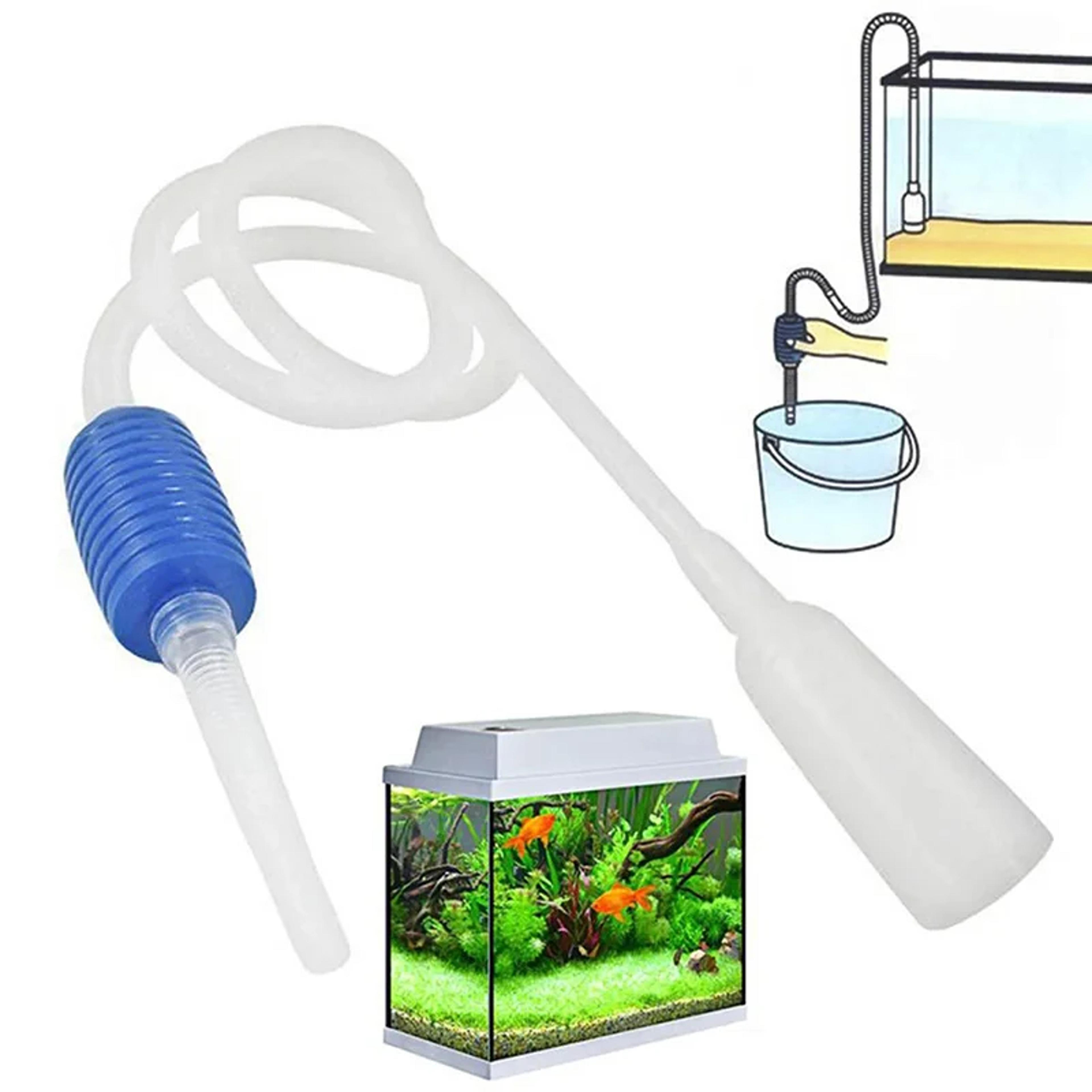 premium semi automatic aquarium gravel cleaner vacuum pump easy fish tank water change