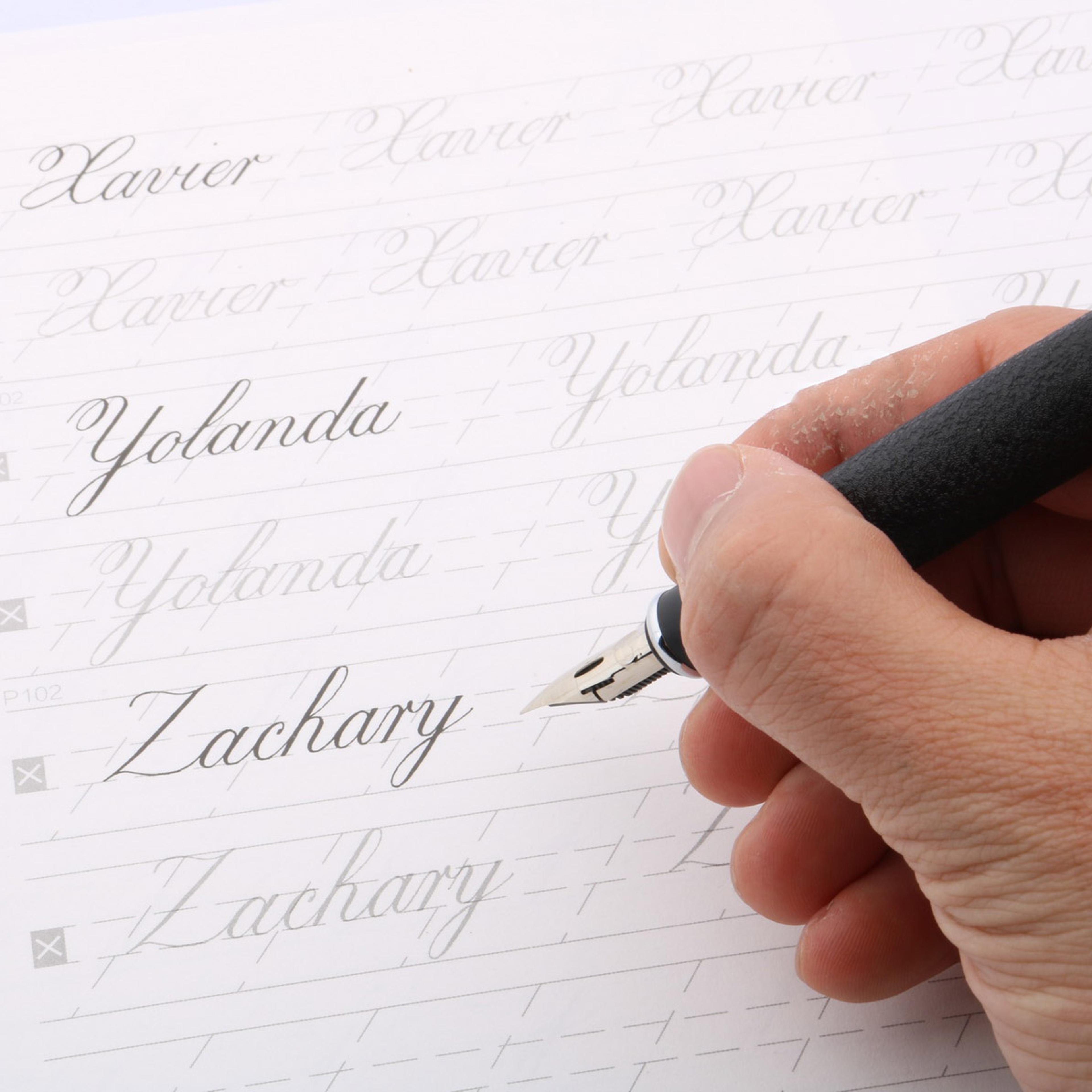 Engraved Copperplate Calligraphy Pen With Flex Nib For Elegant Handwriting 4