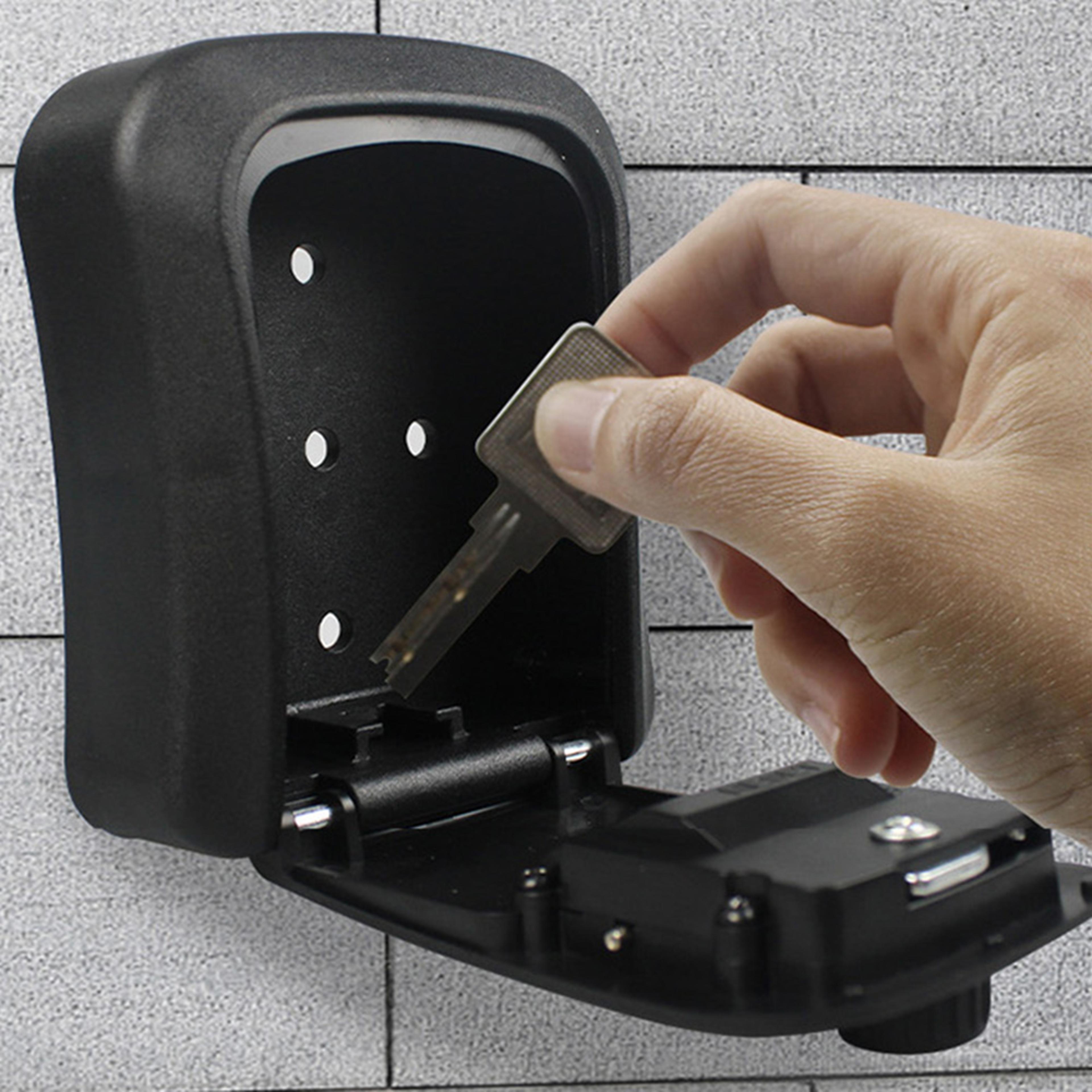 Wall Mounted Key Lock Box With Digit Code Weatherproof Key Safe Box For Home  Rentals 2