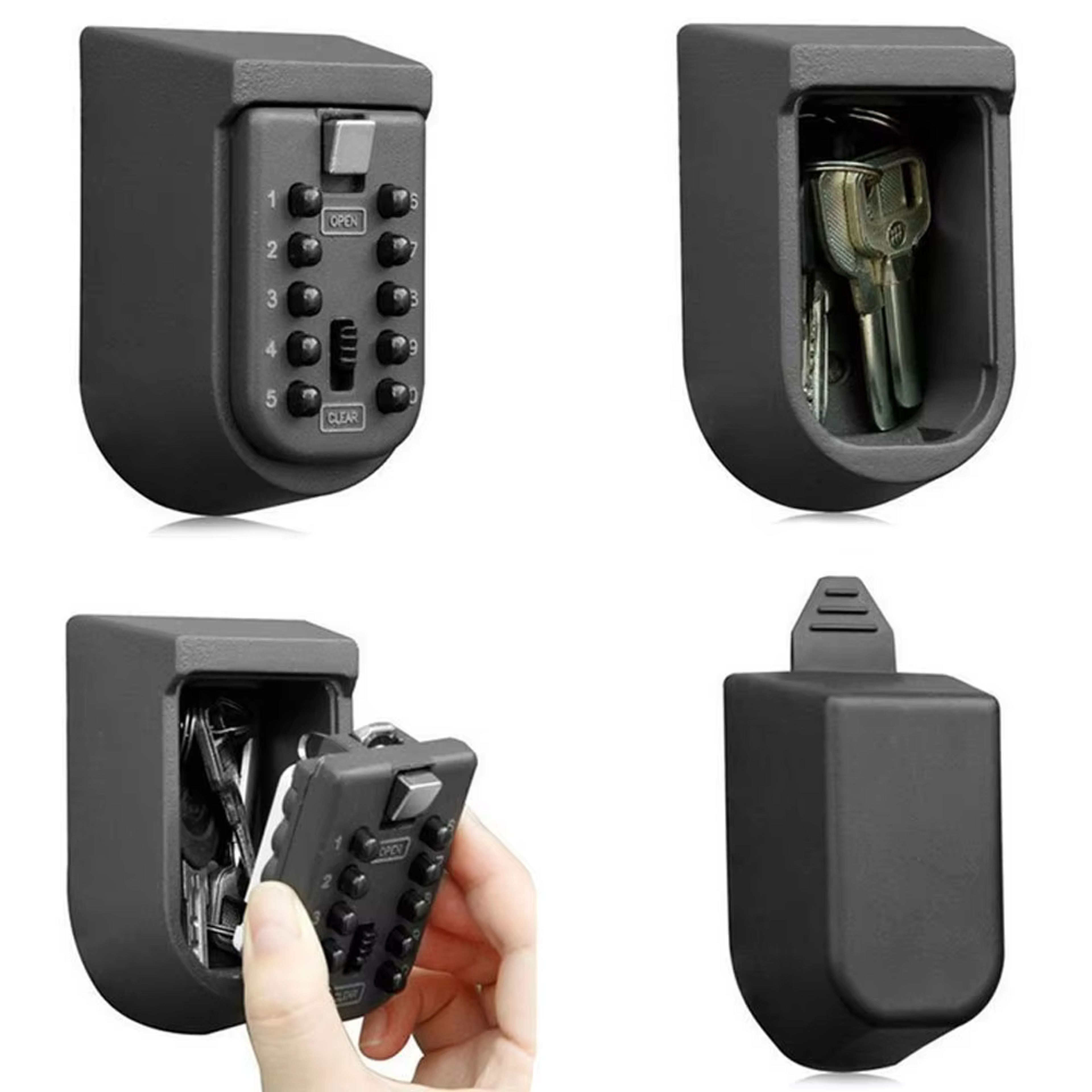 secureguard wall mounted key safe lock box with weatherproof cover