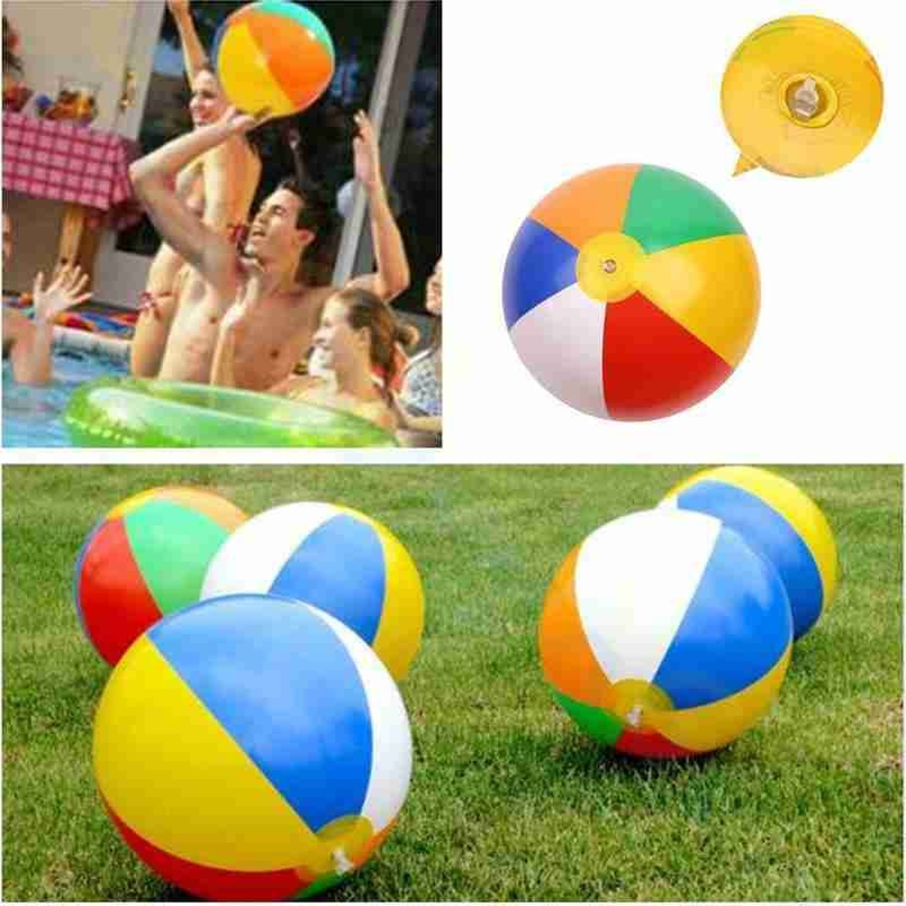 Inflatable Beach Volleyball Ball For Pool Fun Family Outdoor Games 4