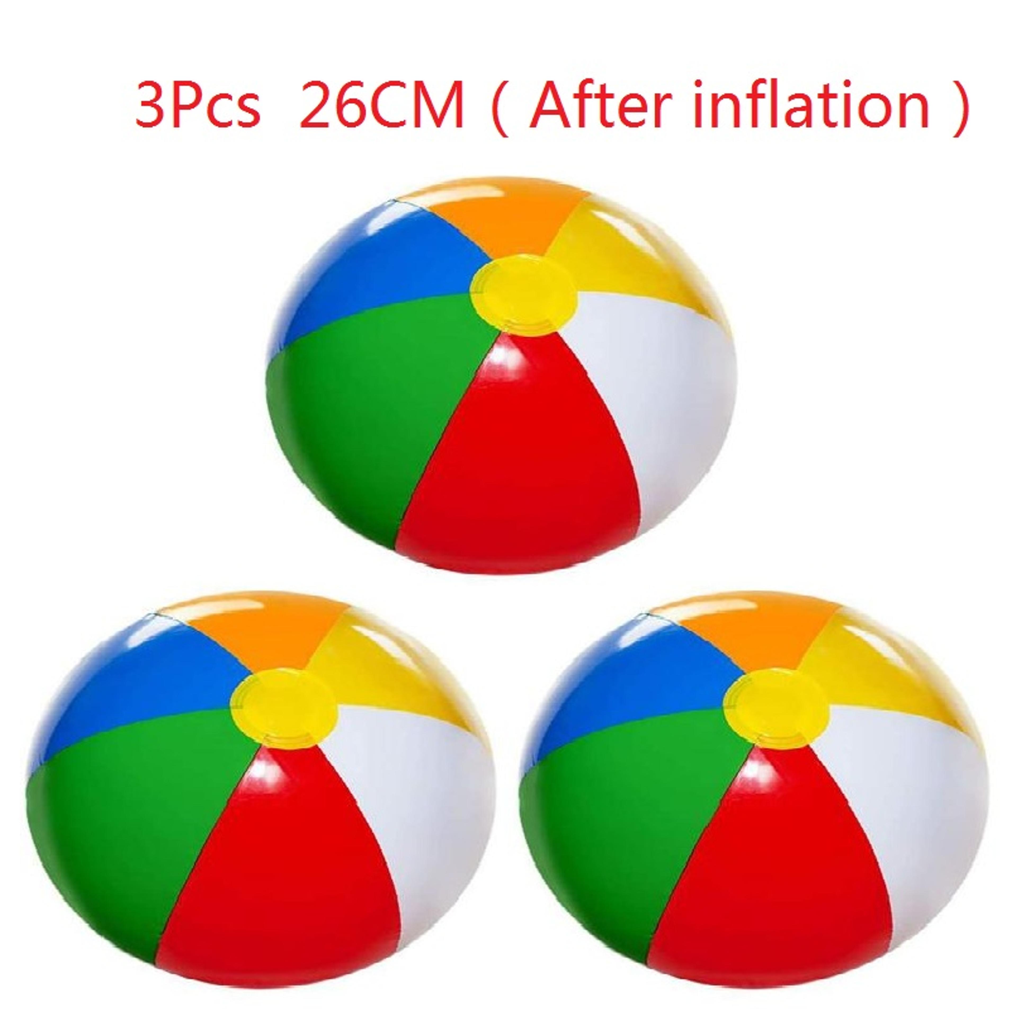 Rainbow Inflatable Beach Ball Set For Pool  Beach Fun 5
