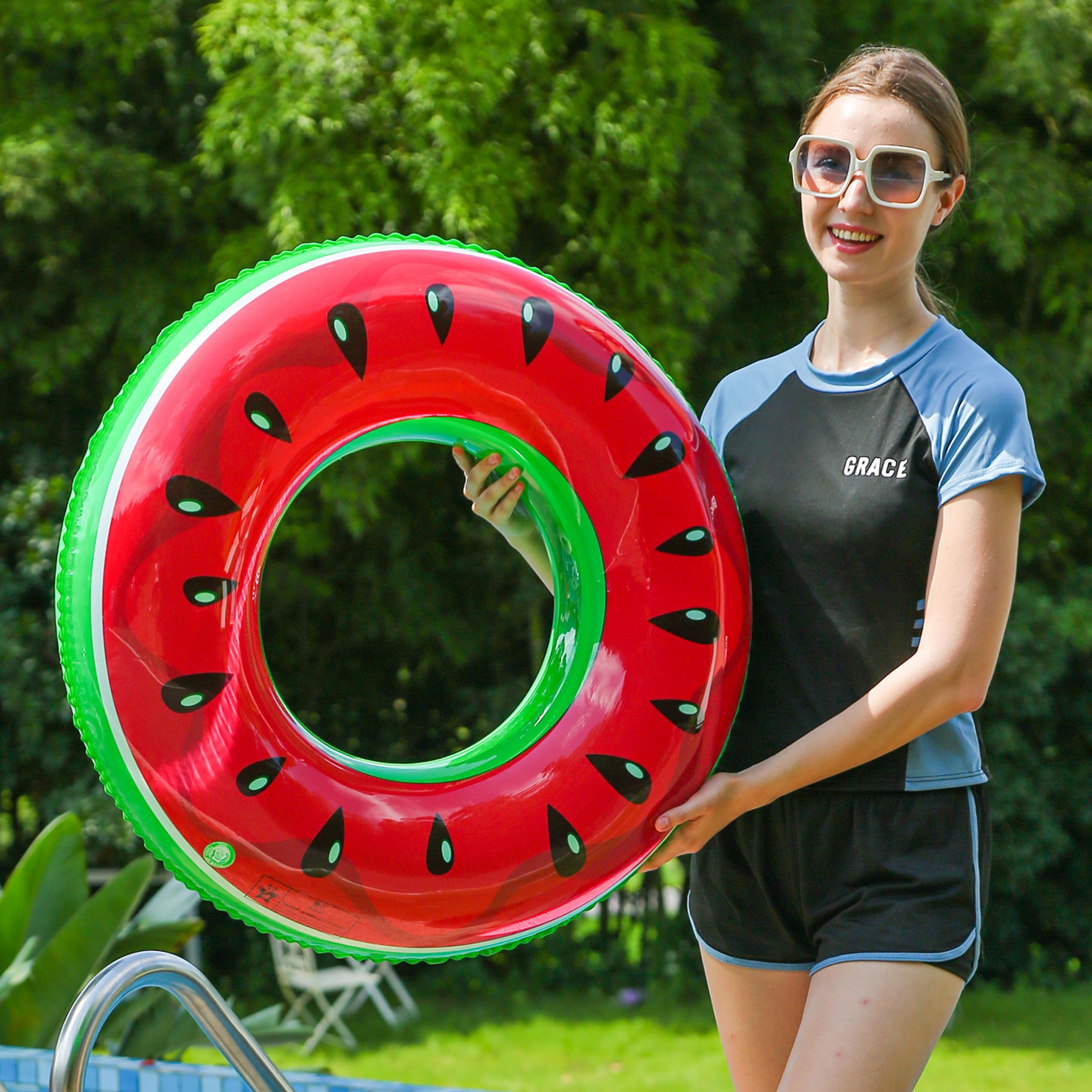 Watermelon Pool Float For Adults Inflatable Swim Ring For Beach  Pool Fun 7
