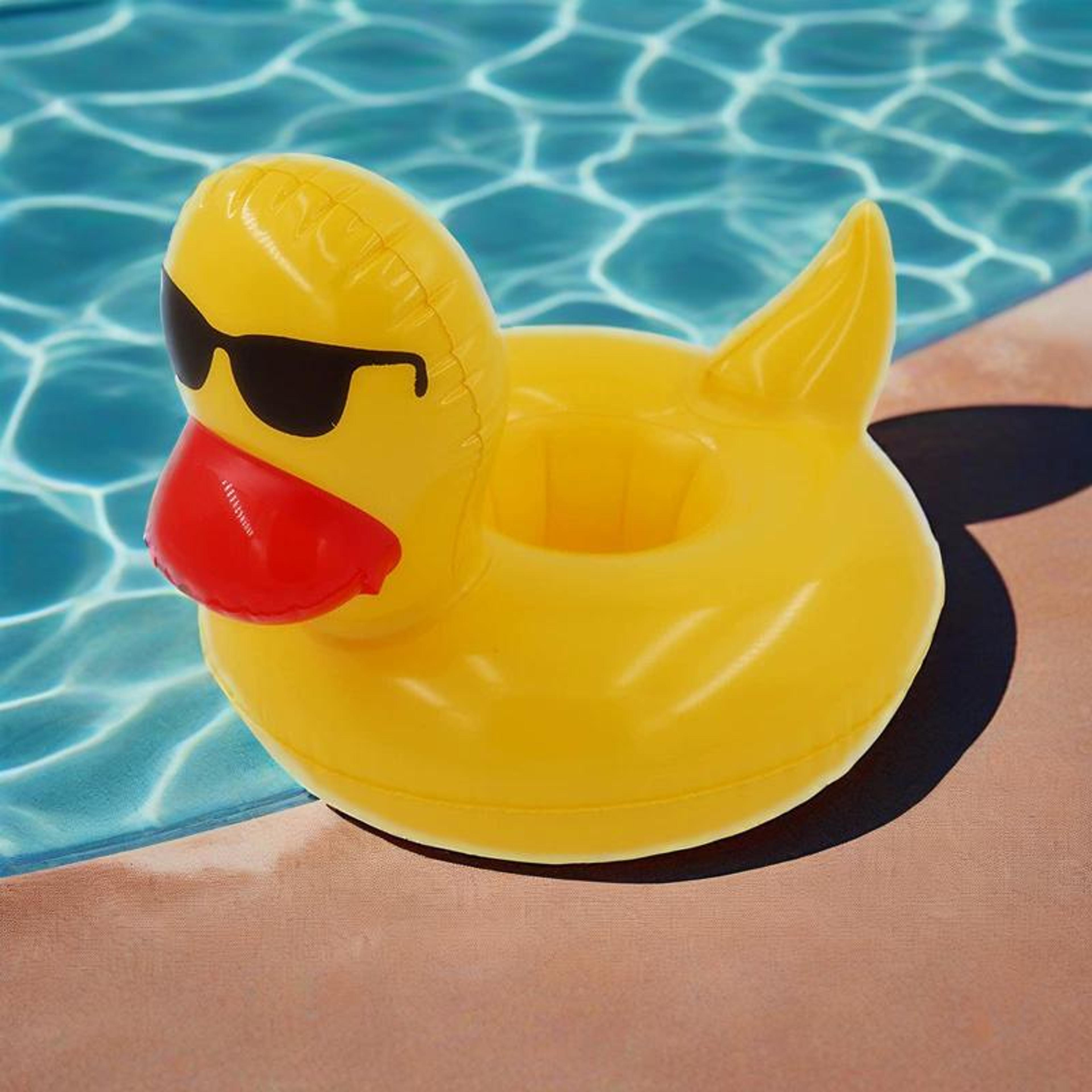 duck drink holder for pool fun floating cup holder party accessory