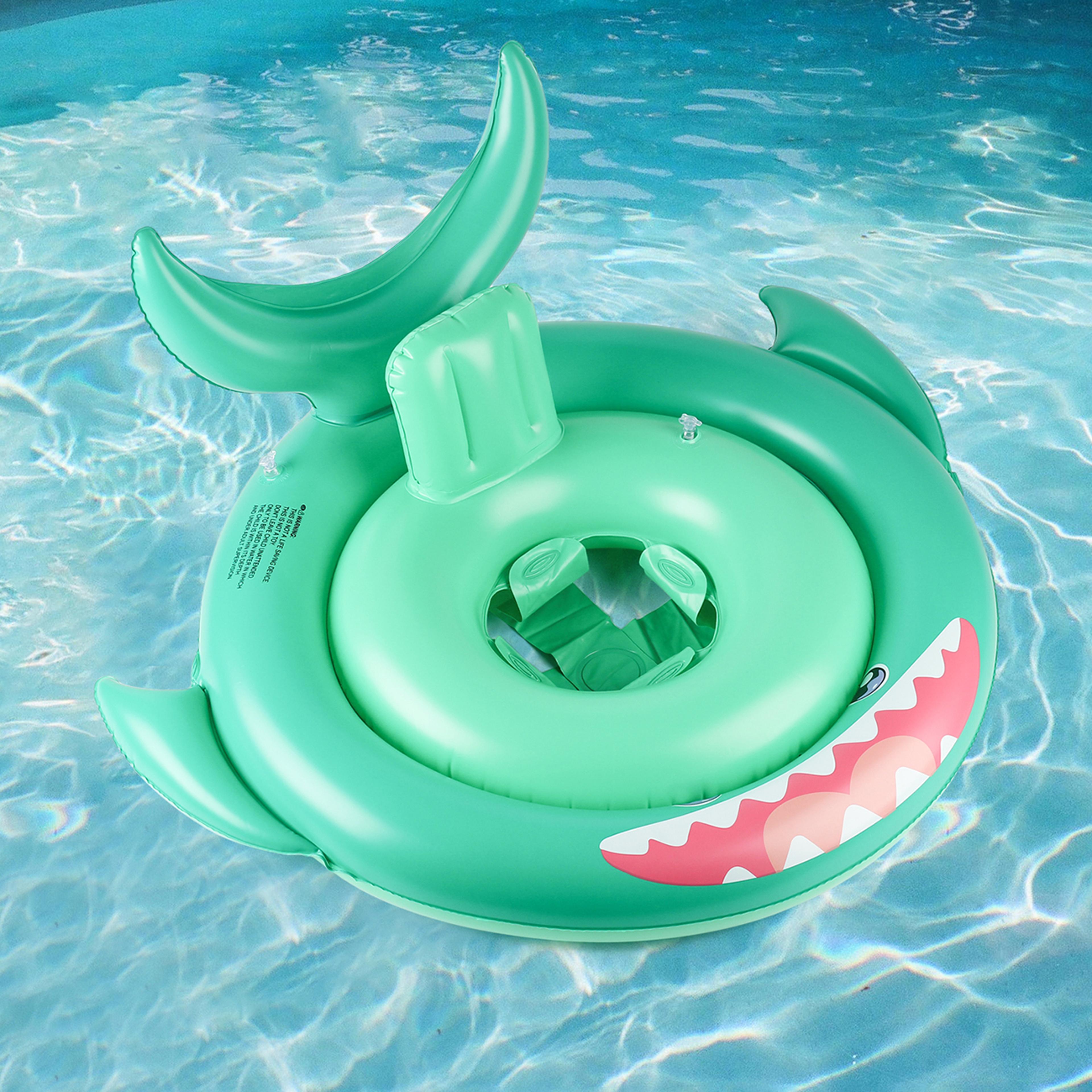 Shark Swim Float For Kids Inflatable Ocean Pool Lounger Toy 4