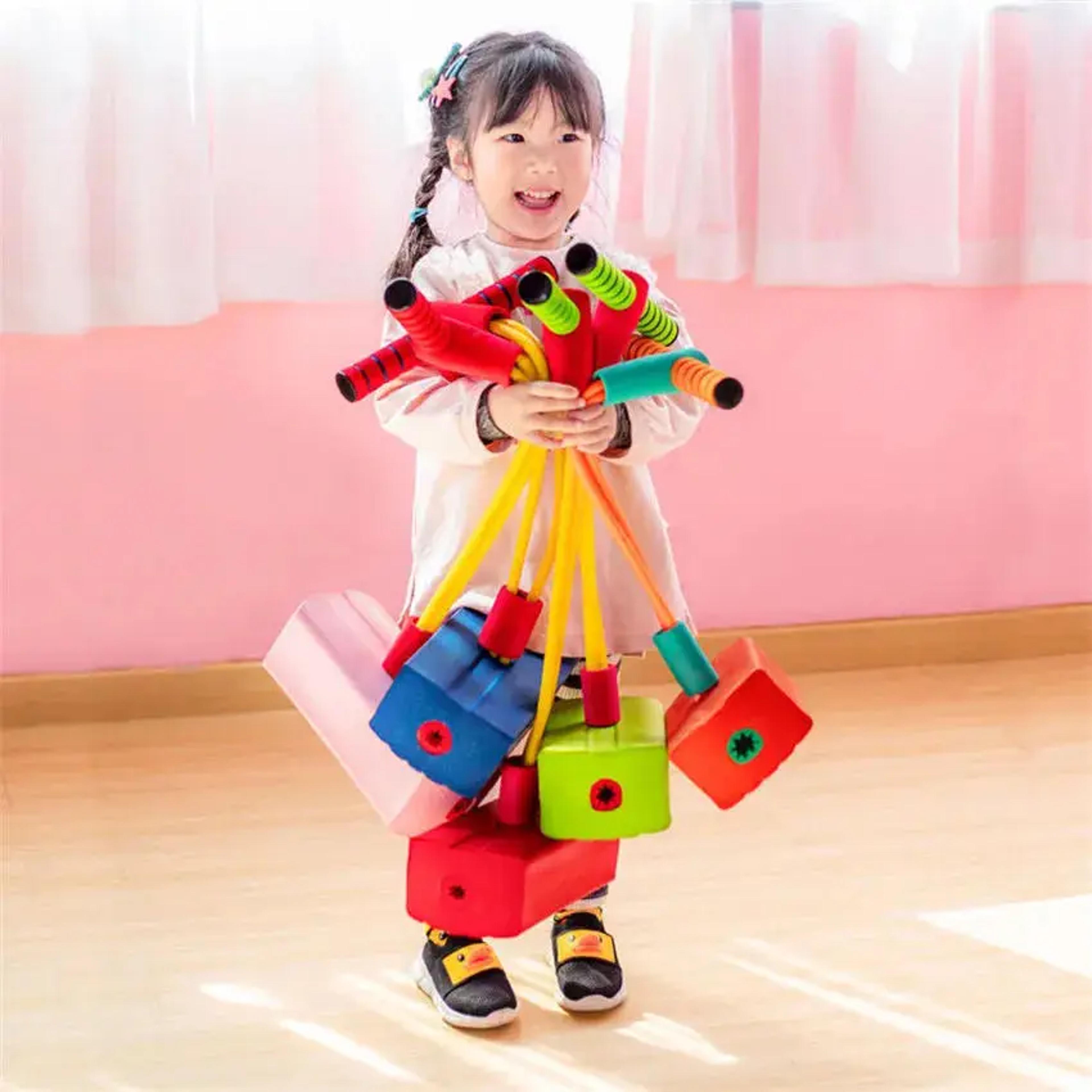 kids foam pogo jumper toy for active play and balance training