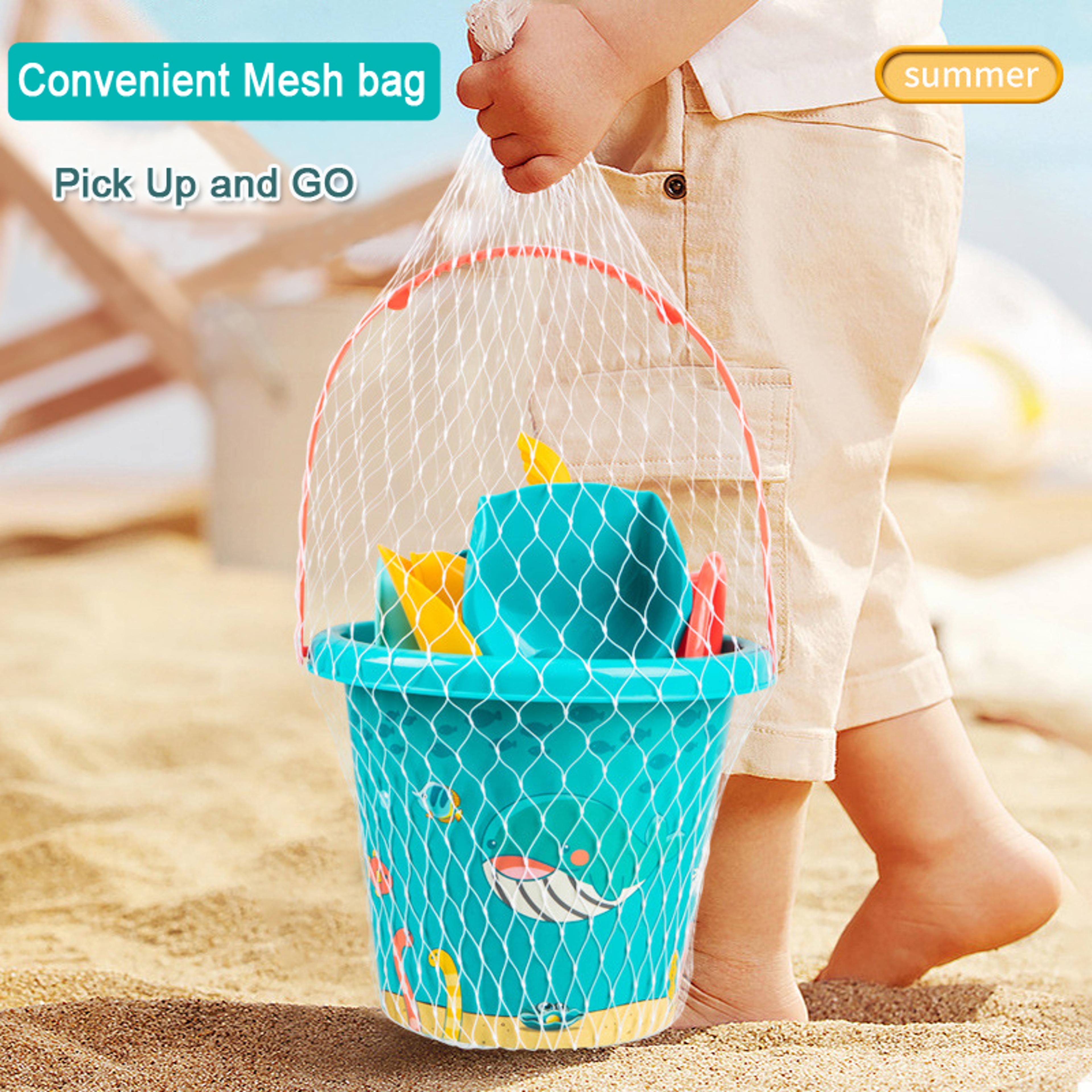 Kids Beach Sand Toy Set With Bucket And Shovel For Toddlers Summer Water Play 4