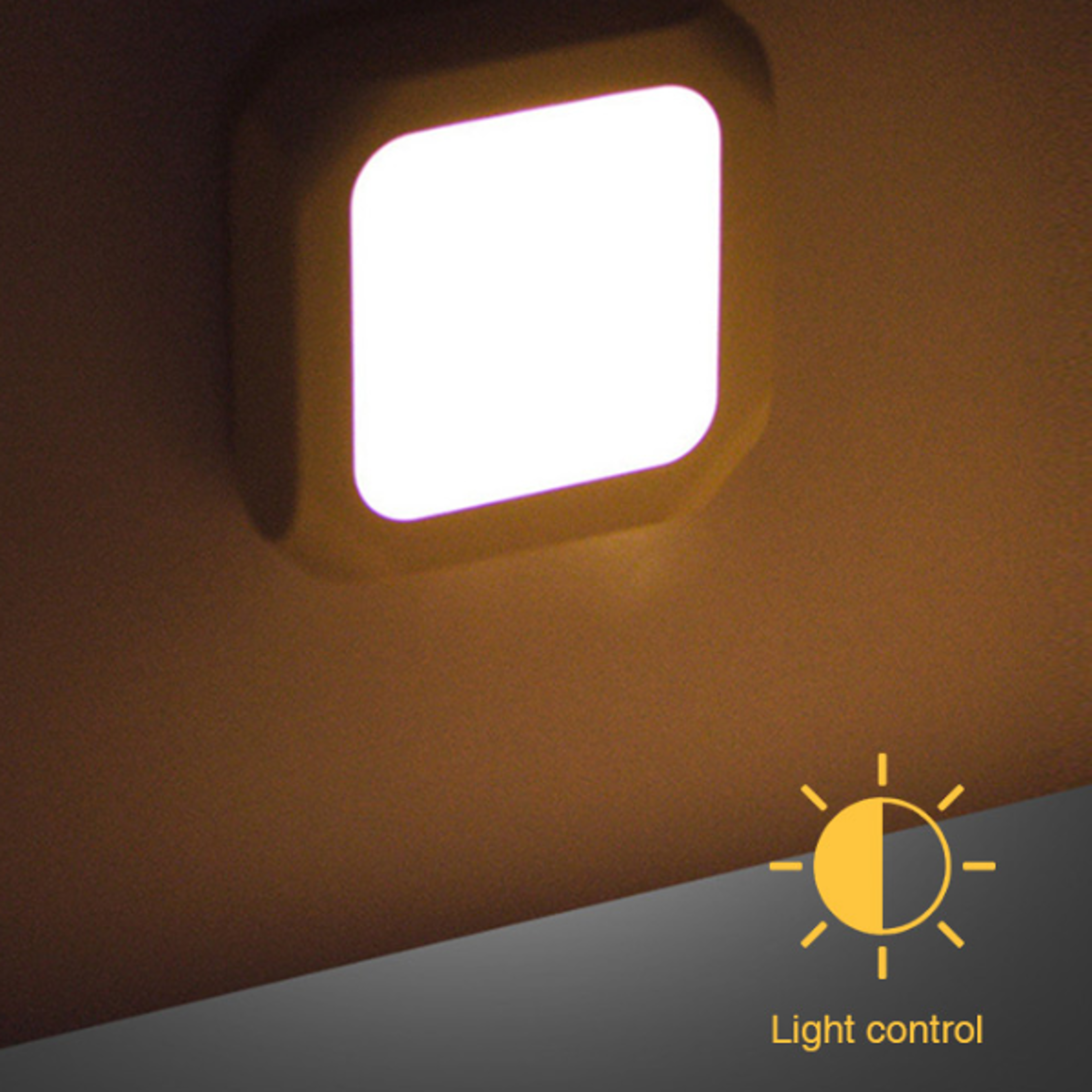 US Plug Light Sensor Dimmable Energy Saving Light Cabinet Lamp Stair Corridor Bed