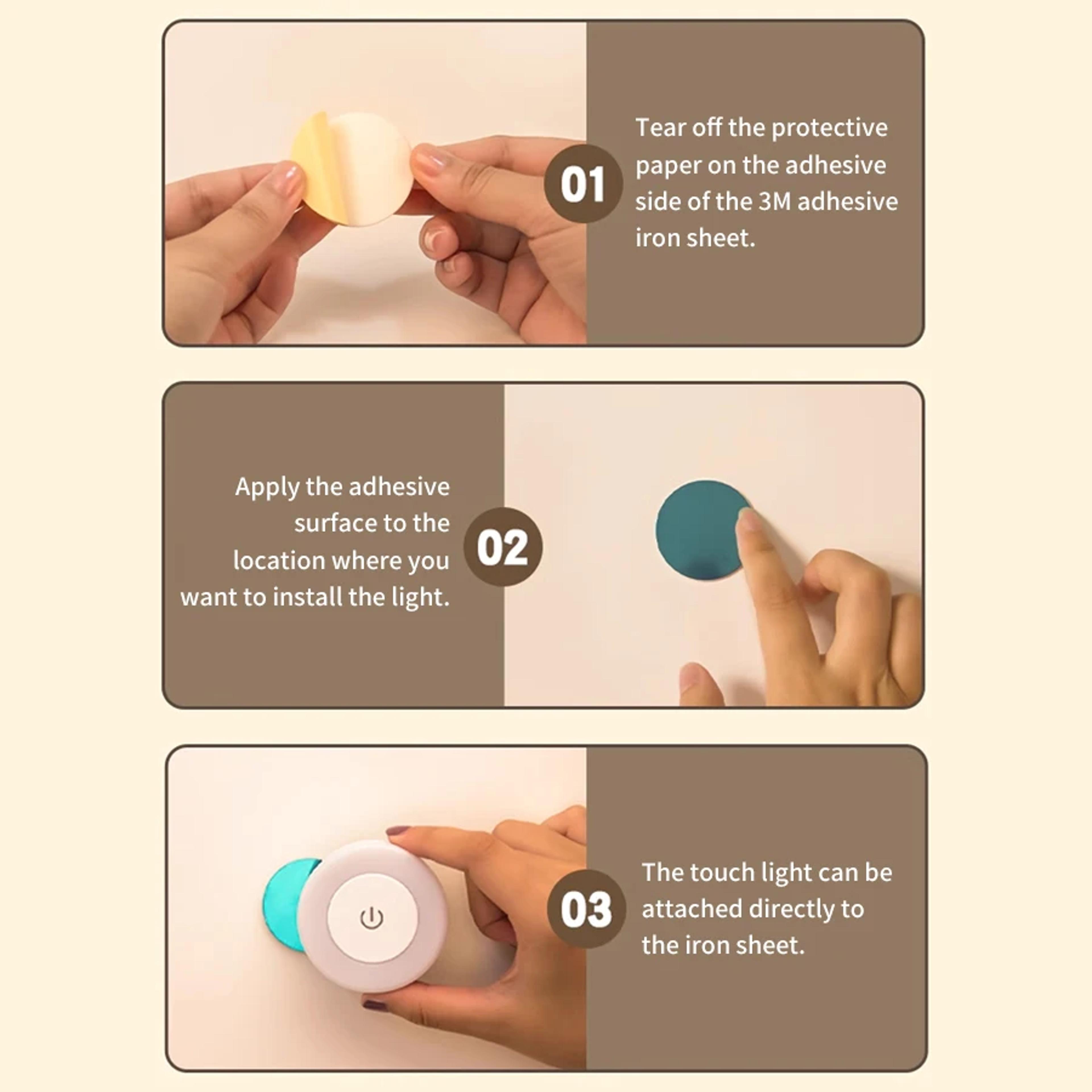 Rechargeable LED Book Light Magnetic Wall Reading Light With Touch Control 4
