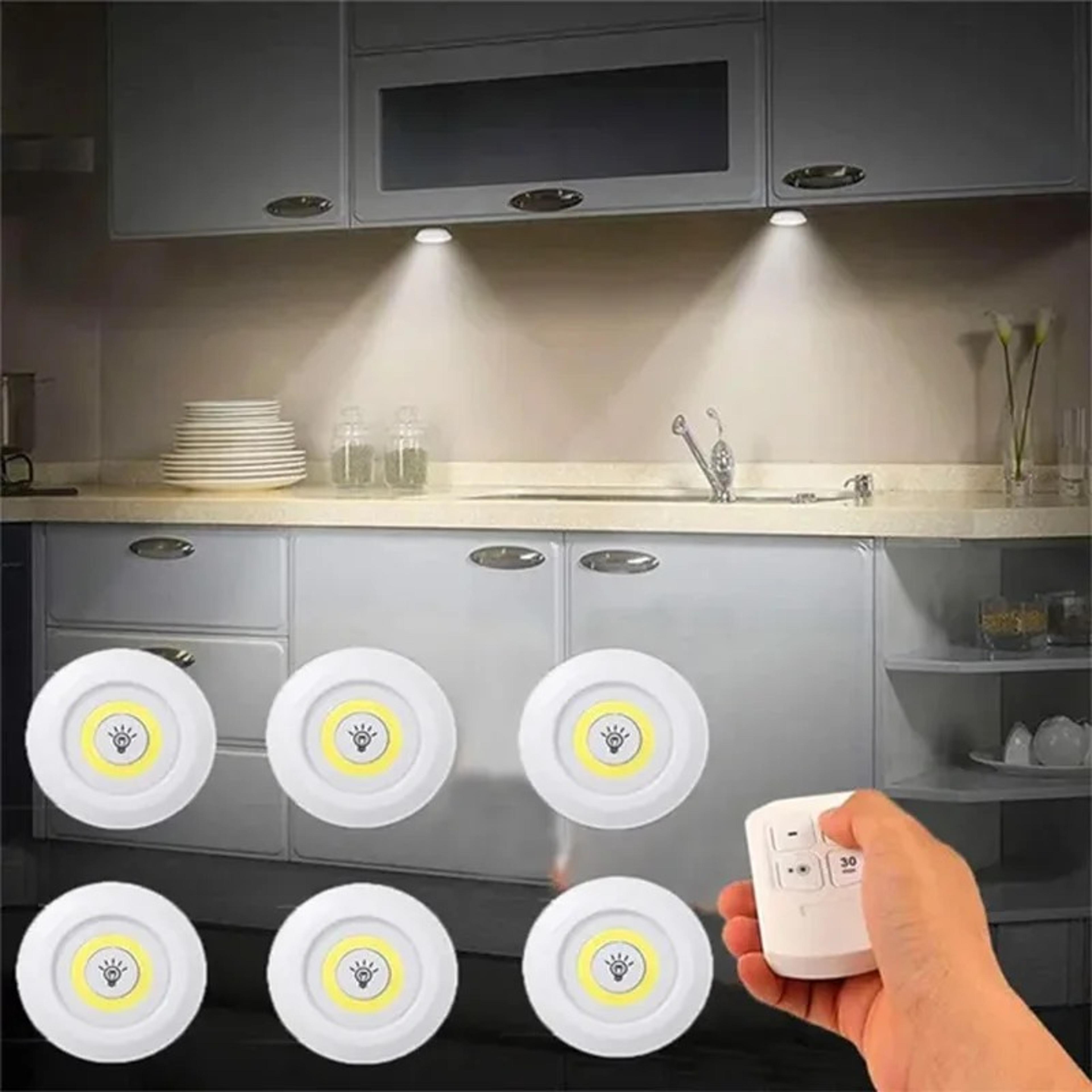 wireless led under cabinet light dimmable battery operated closet light with remote control