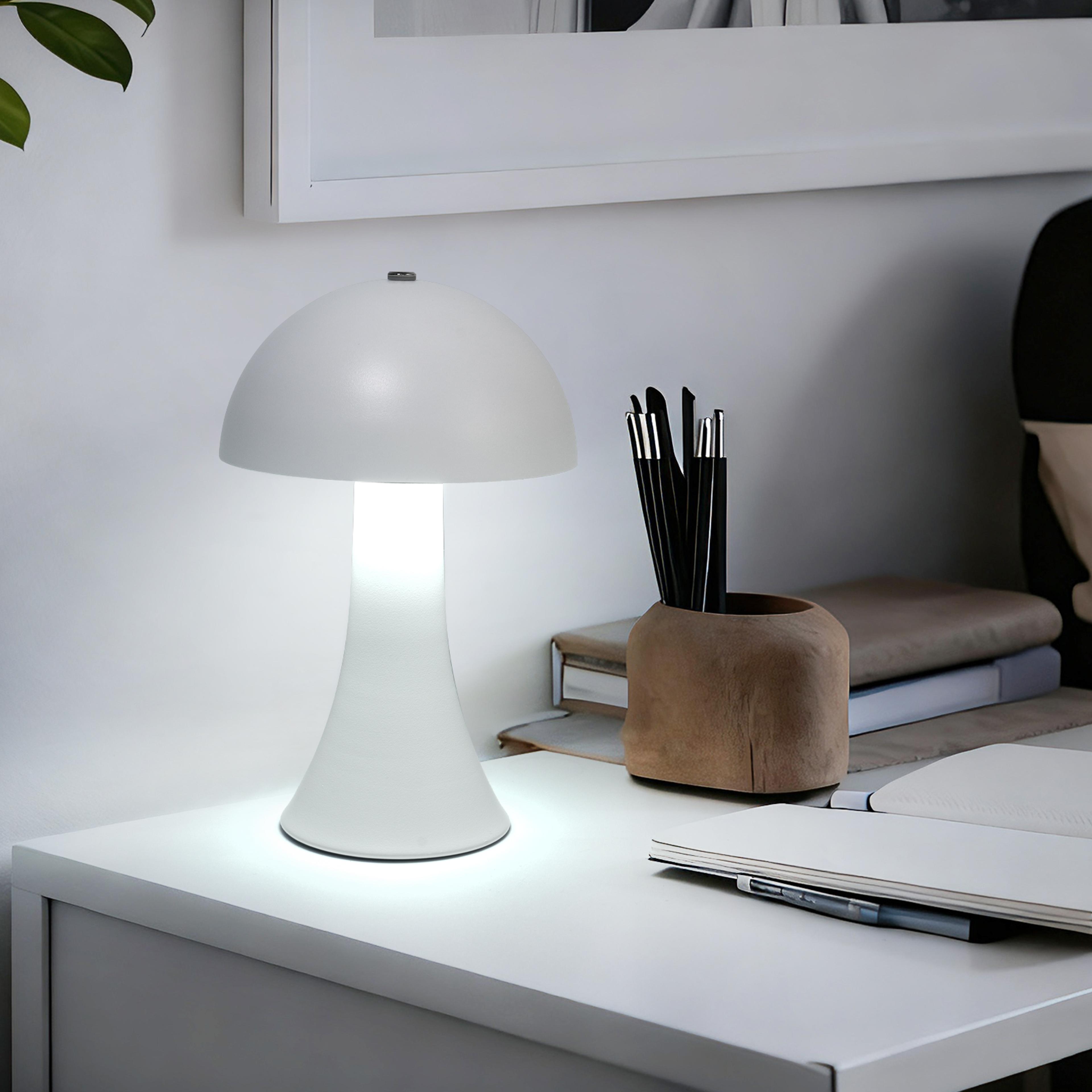 KFV Rechargeable Table Lamp Retro Mushroom Bedside Lamp Touch Sensor LED Desk Light 6