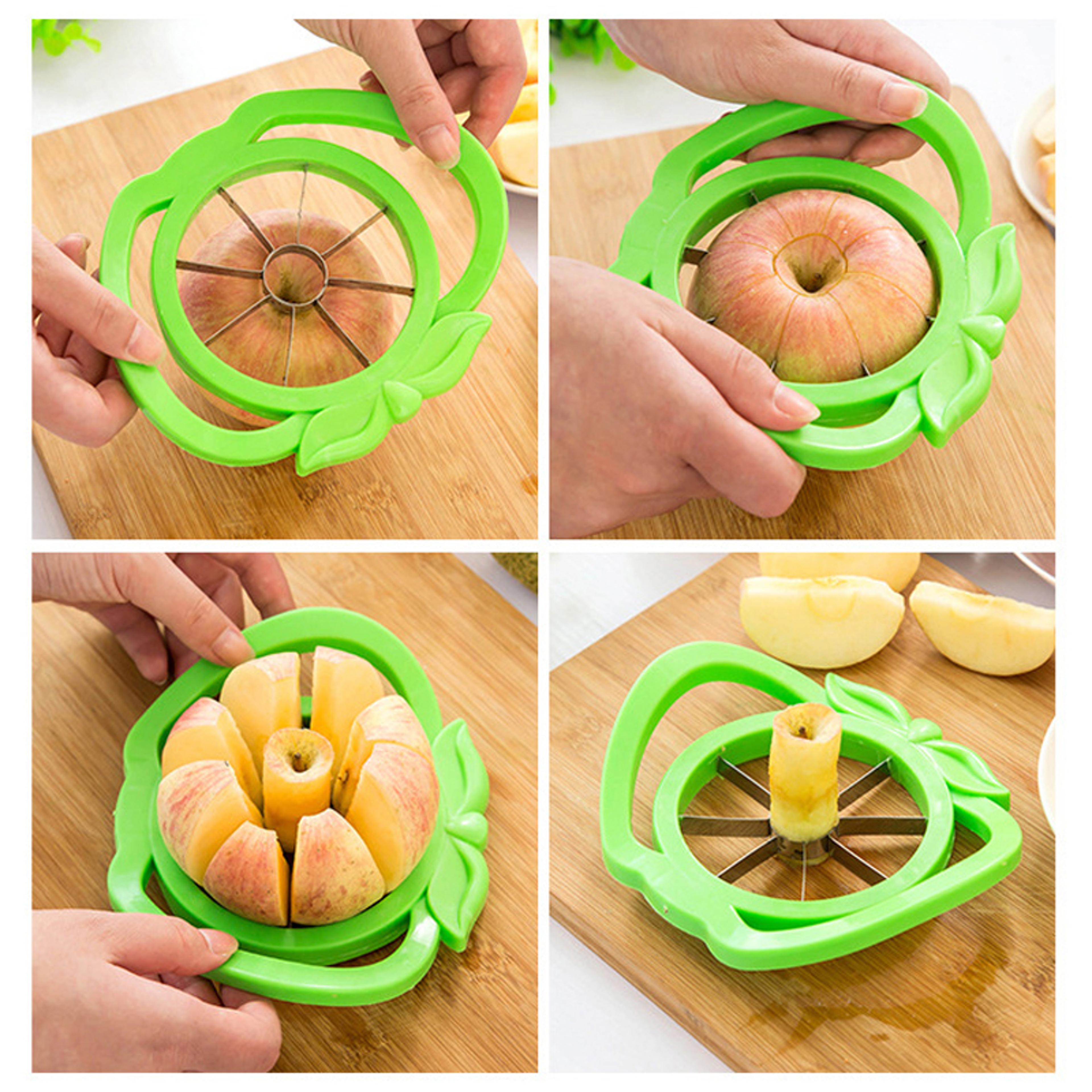 Large Apple Slicer Stainless Steel Apple Cutter 8 Slice Fruit Corer Kitchen Tool 2