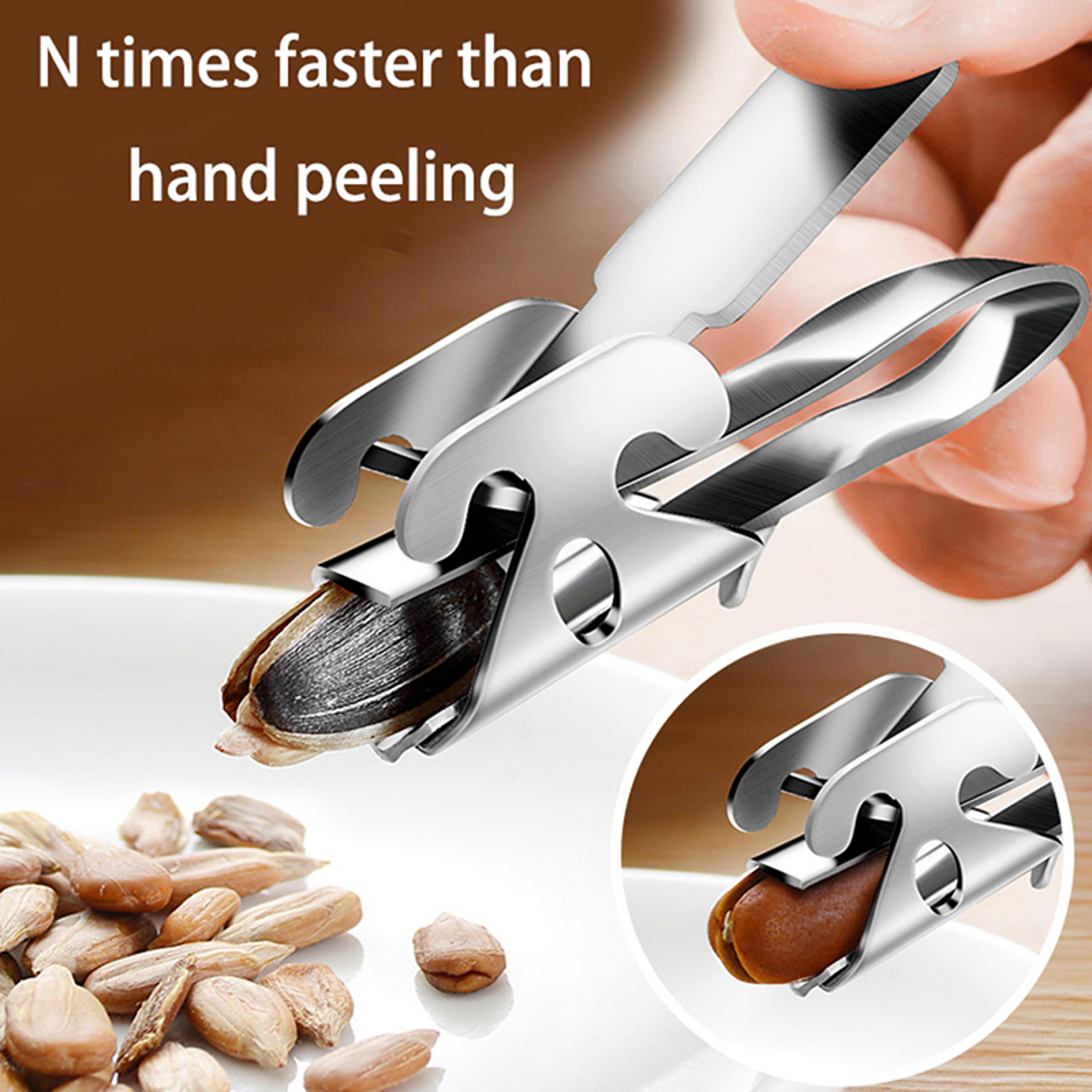 Stainless Steel Melon Seed Peeler Multi Purpose Nut Sheller For Pine Nuts Peanuts And Sunflower See