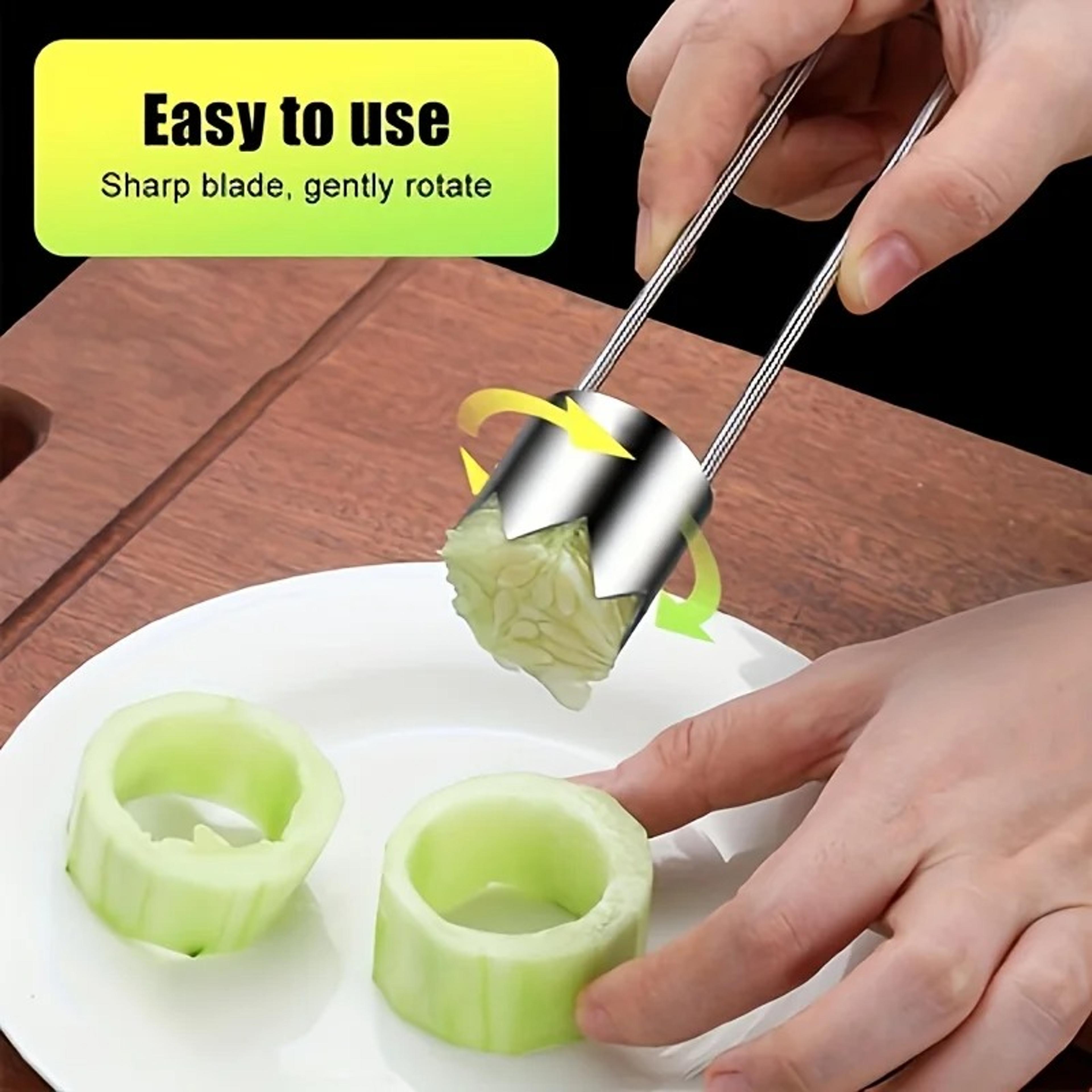 3 Piece Jalapeno Pepper Corer Set Stainless Steel Vegetable Corer Tool For BBQ Kitchen Camping 1