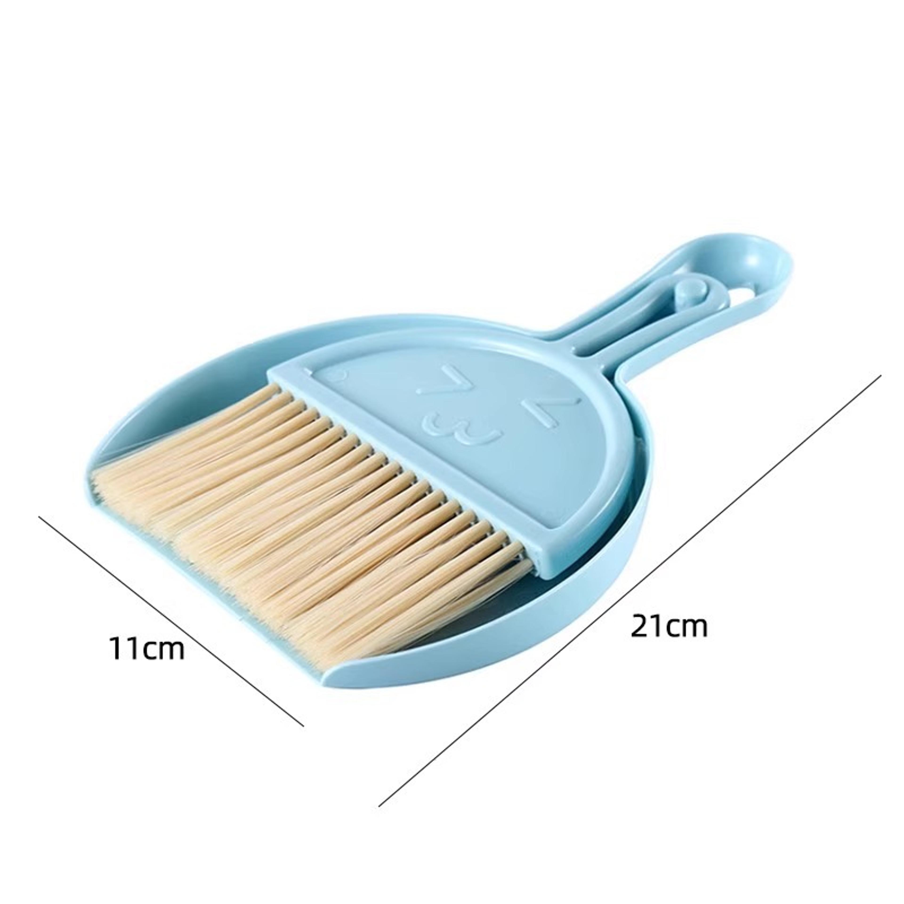 Compact Mini Desk Broom Set With Dustpan Portable Desktop Cleaning Brush For Home Office 6