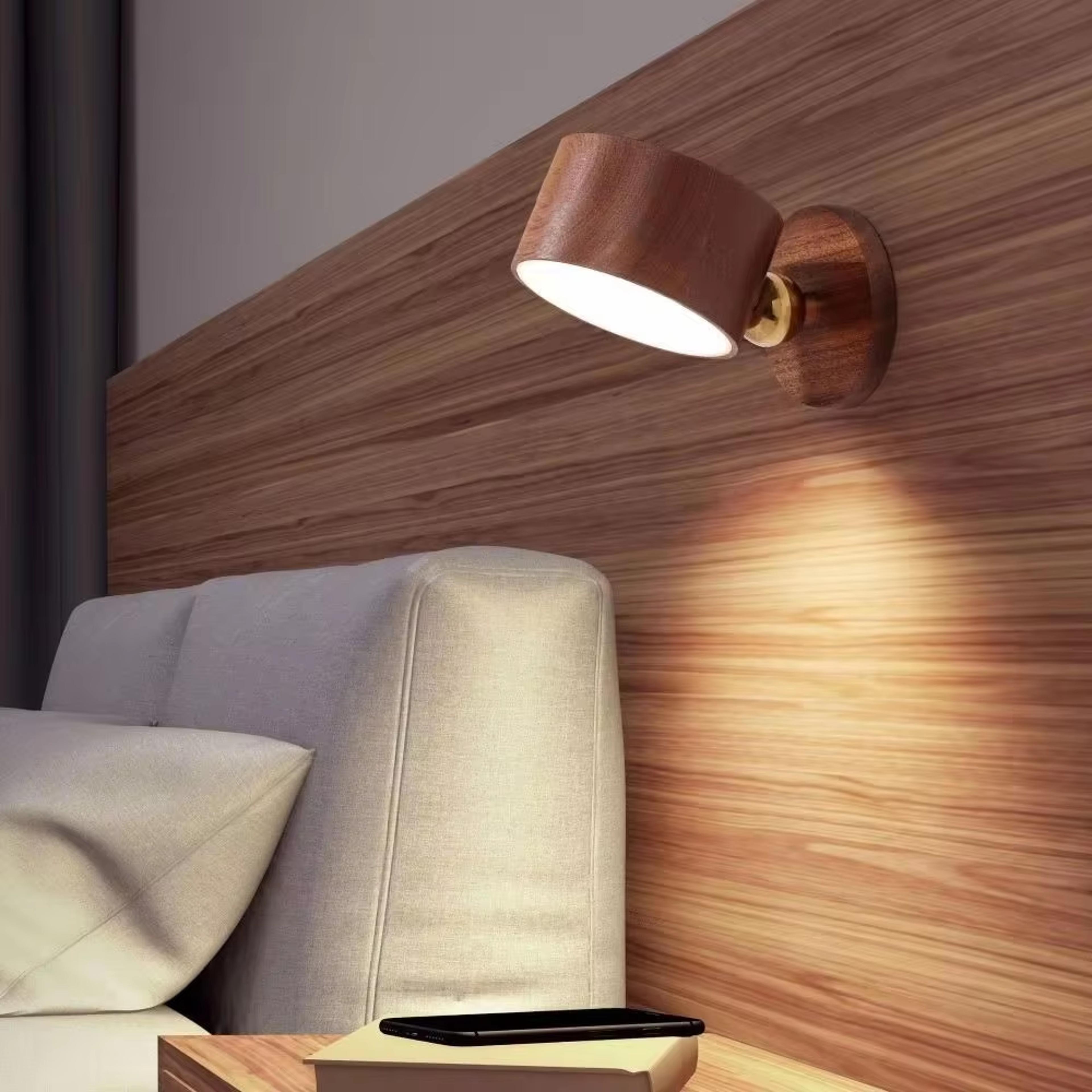 Rechargeable Magnetic Wall Light 360 Rotating Cordless Night Light With 3 Color Temperatures And Di 6
