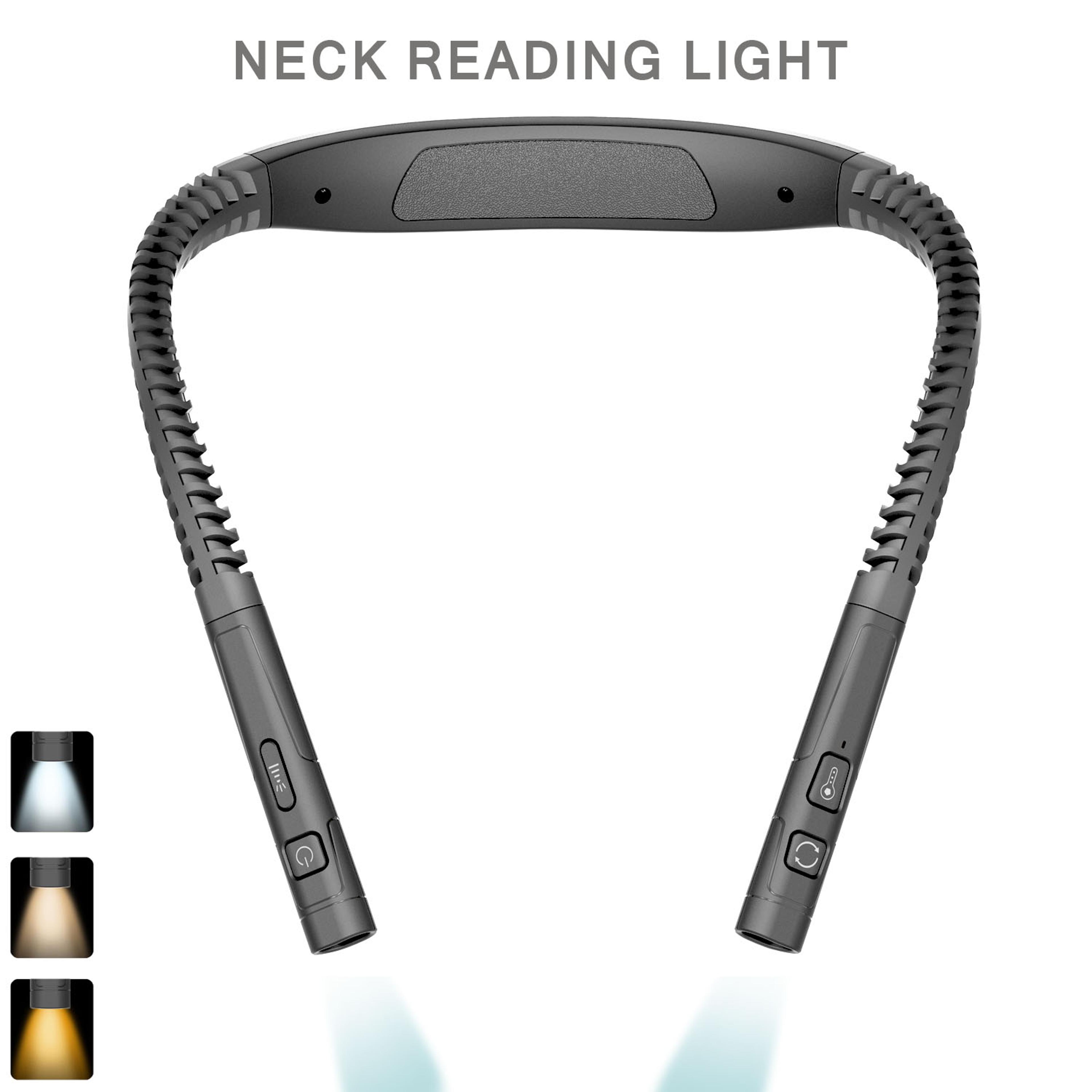 Rechargeable LED Neck Reading Light Flexible Book Light With 3 Color Modes And 3 Brightness Levels 9