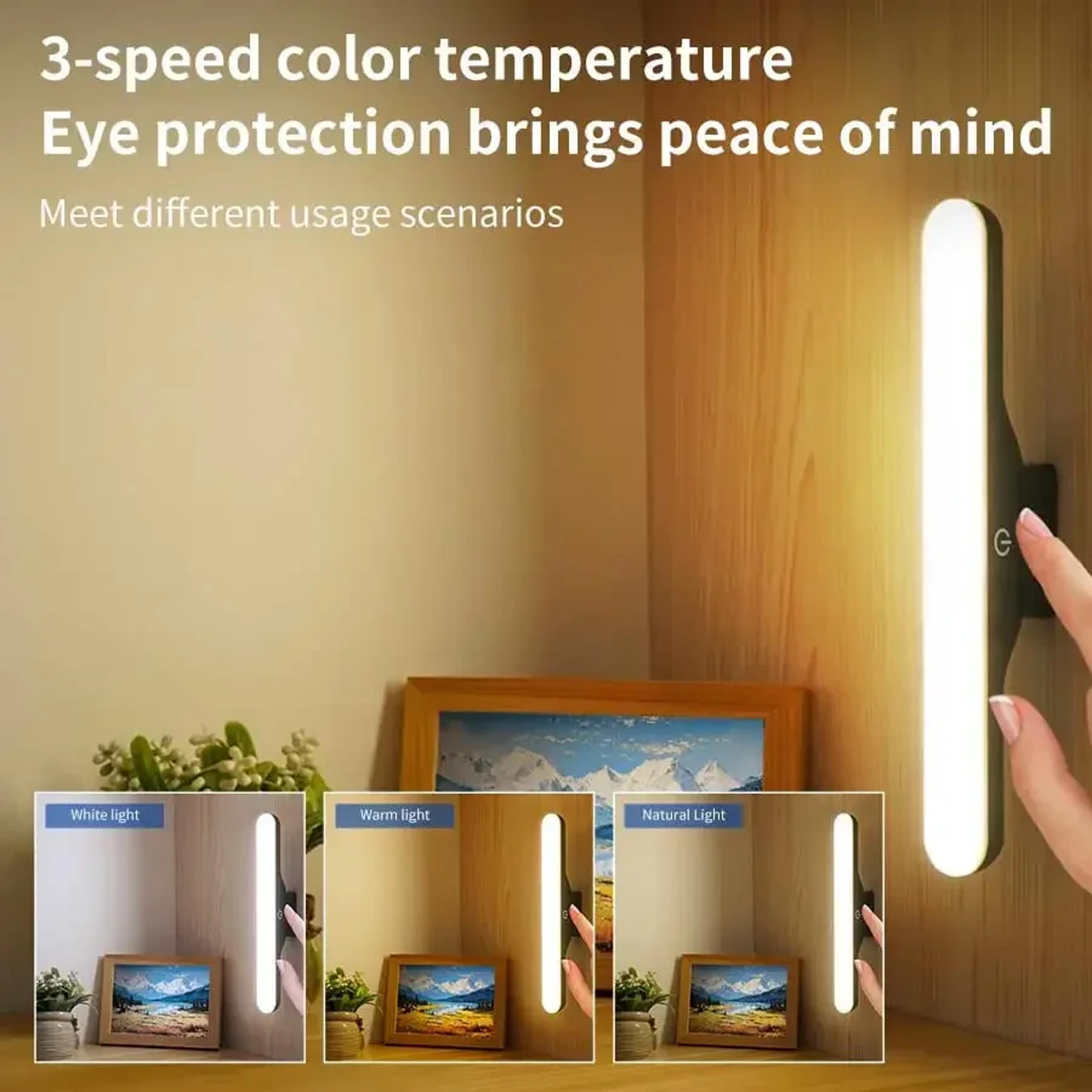 Rechargeable LED Makeup Mirror Light Magnetic Touch Dimmable Vanity Light Bar 2