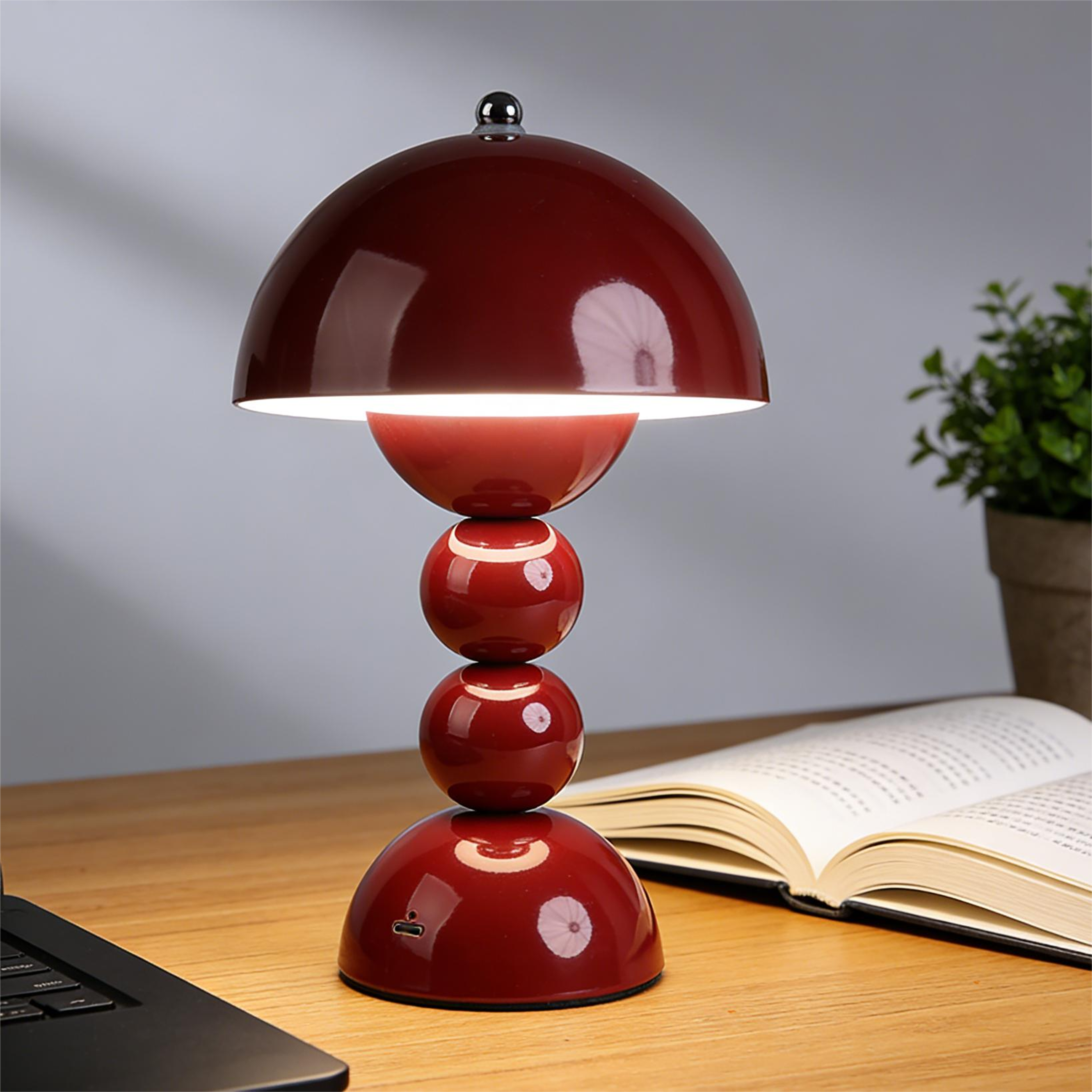 Nordic LED Table Lamp Touch Control USB Rechargeable Dimmable Desk Light With 3 Colour Modes 1