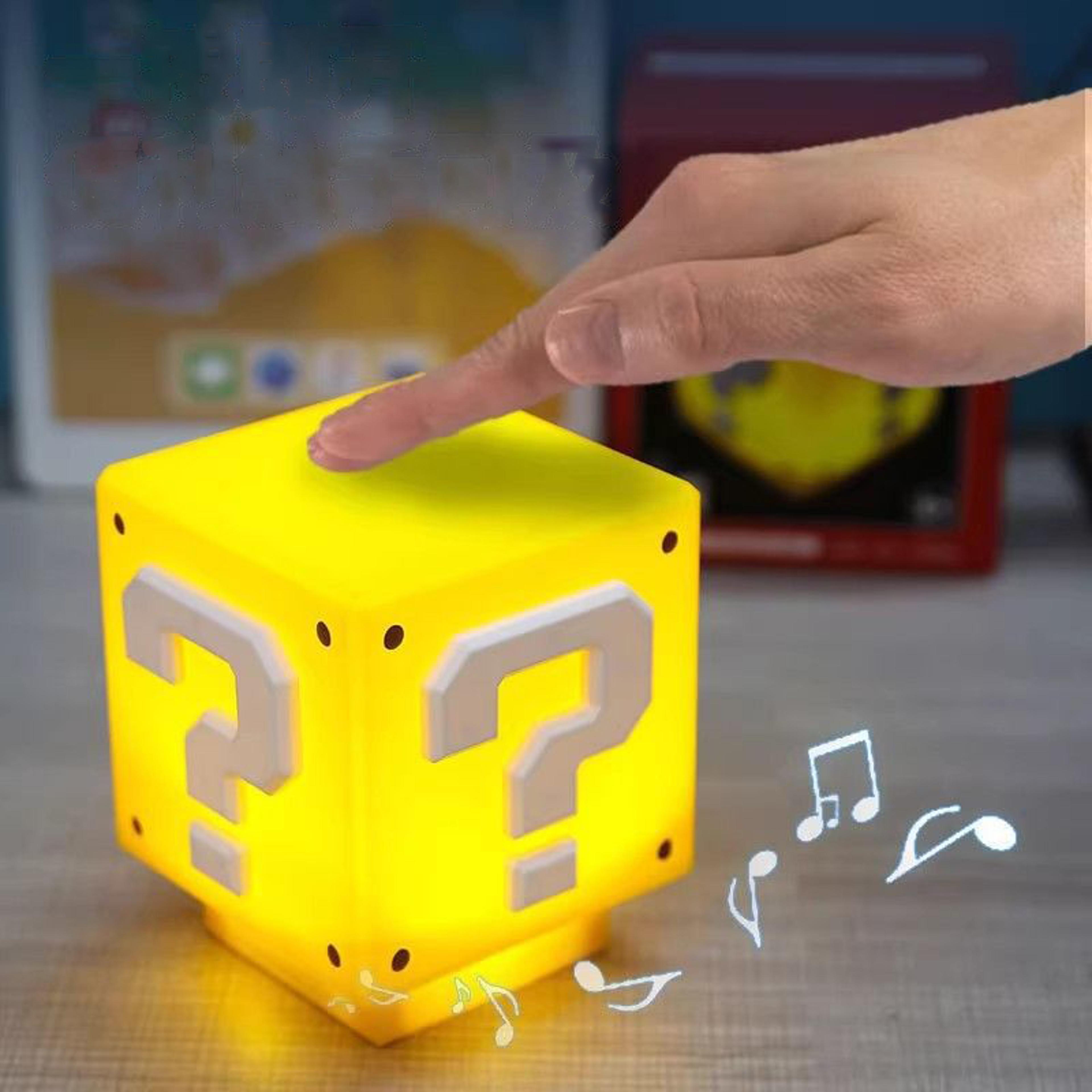 Question Block LED Night Light With Music USB Rechargeable Gaming Desk Lamp 1