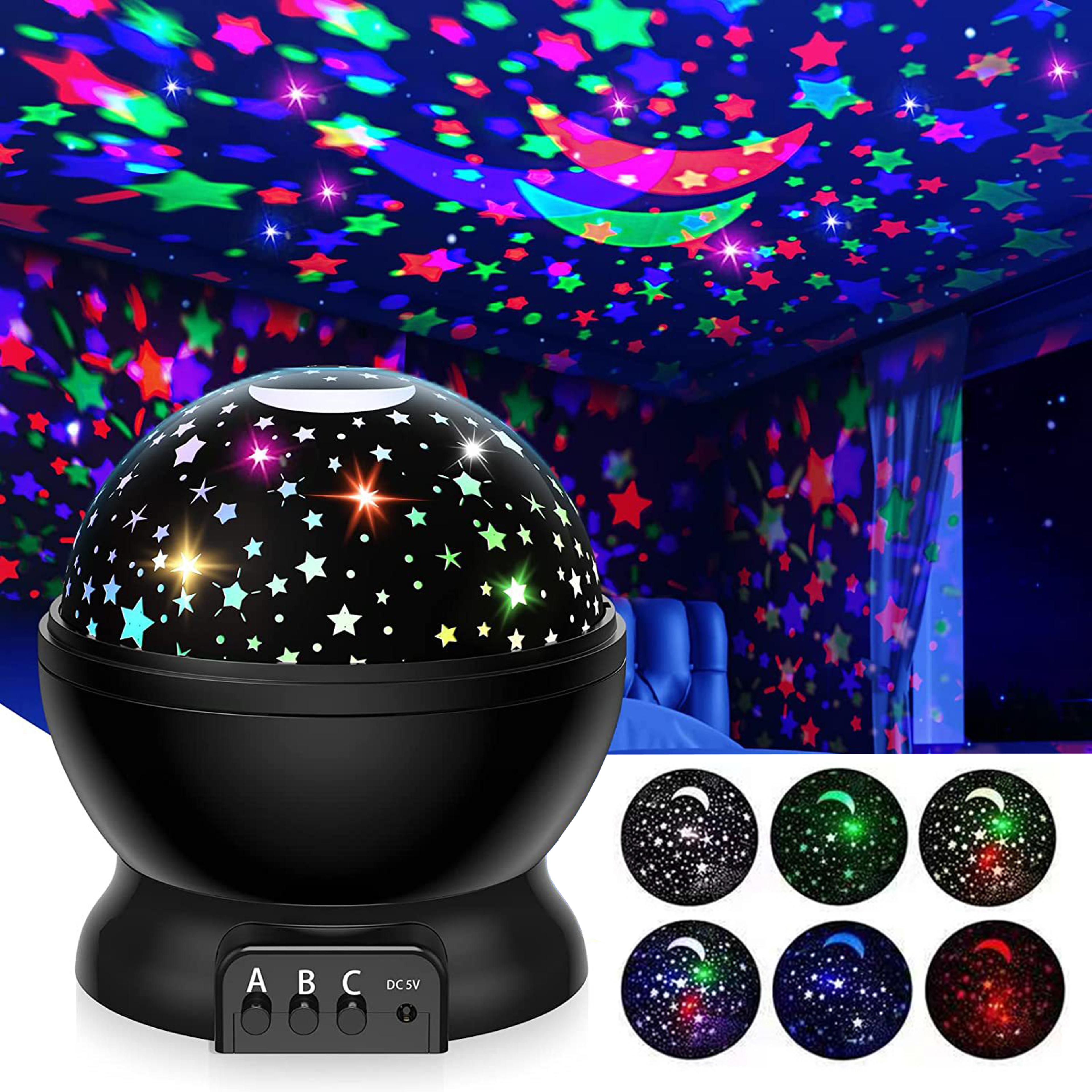 DreamGlow Star Projector Galaxy Projector Night Light With Rotating Moon And Stars For Kids Bedroom 1