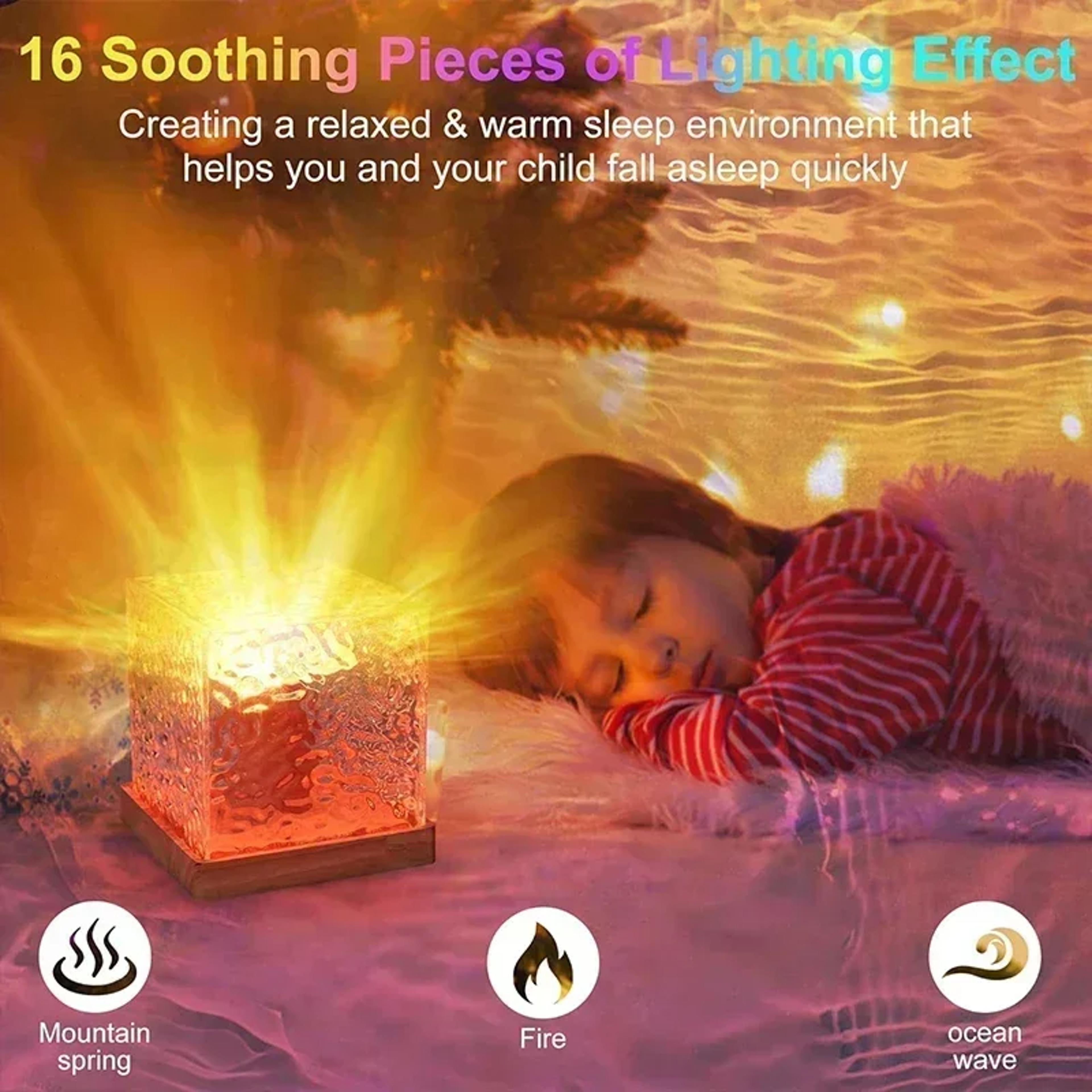 Ocean Wave Projector Light 16 Color Aurora Projector Light RGB Water Ripple Mood Lamp 1