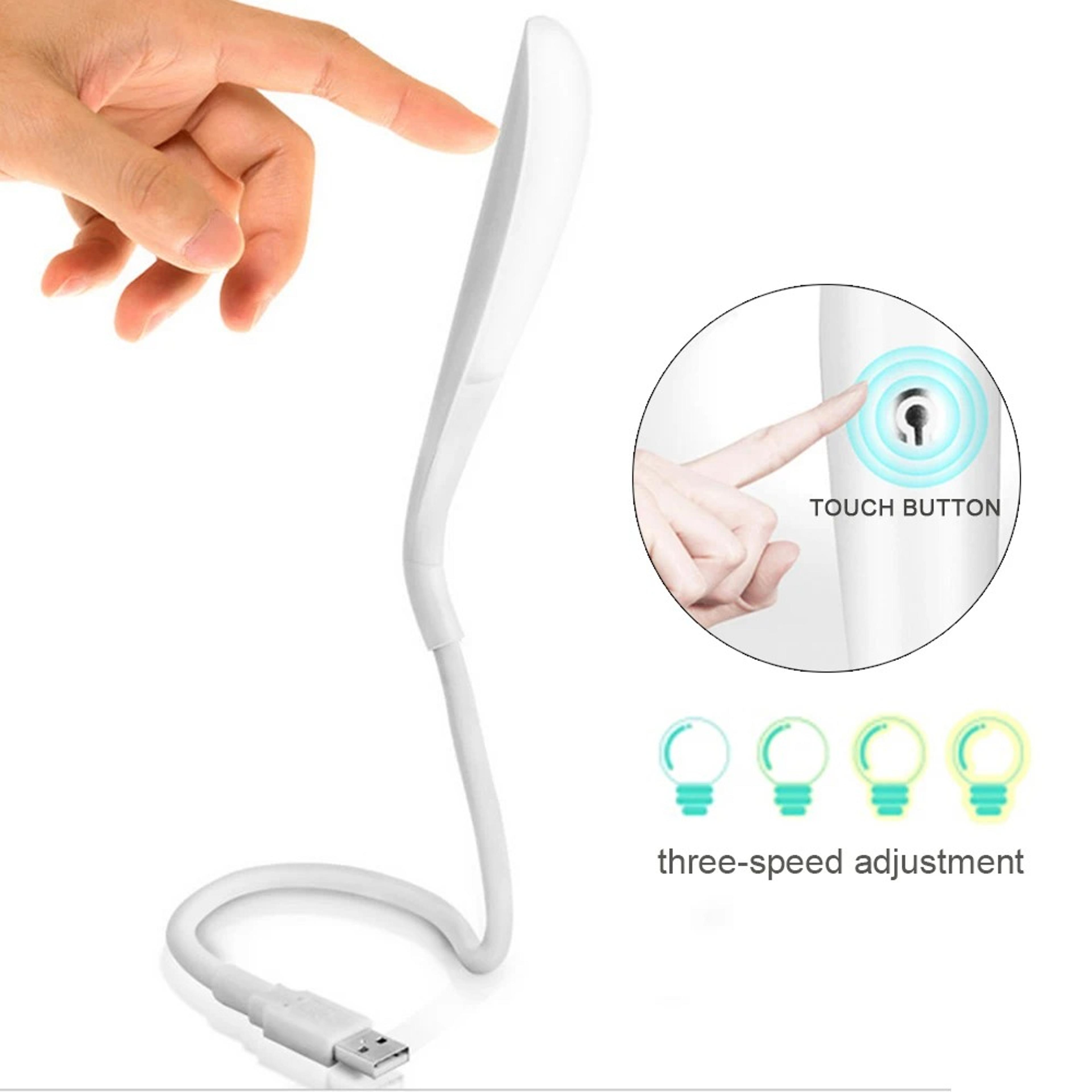 Portable USB LED Light Touch Sensor Dimmable Desk Lamp For Laptop PC Power Bank Reading 1