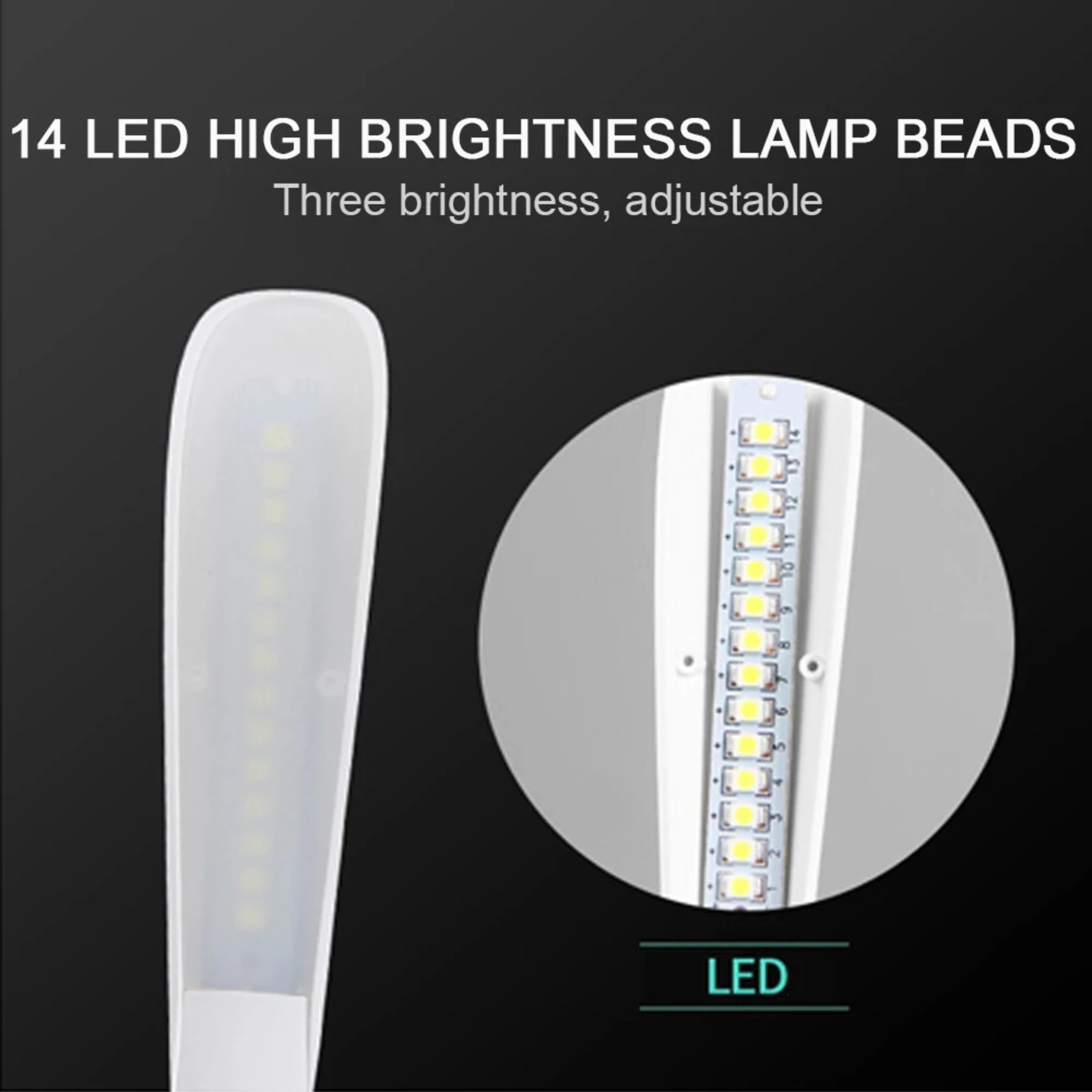 Portable USB LED Light Touch Sensor Dimmable Desk Lamp For Laptop PC Power Bank Reading 5