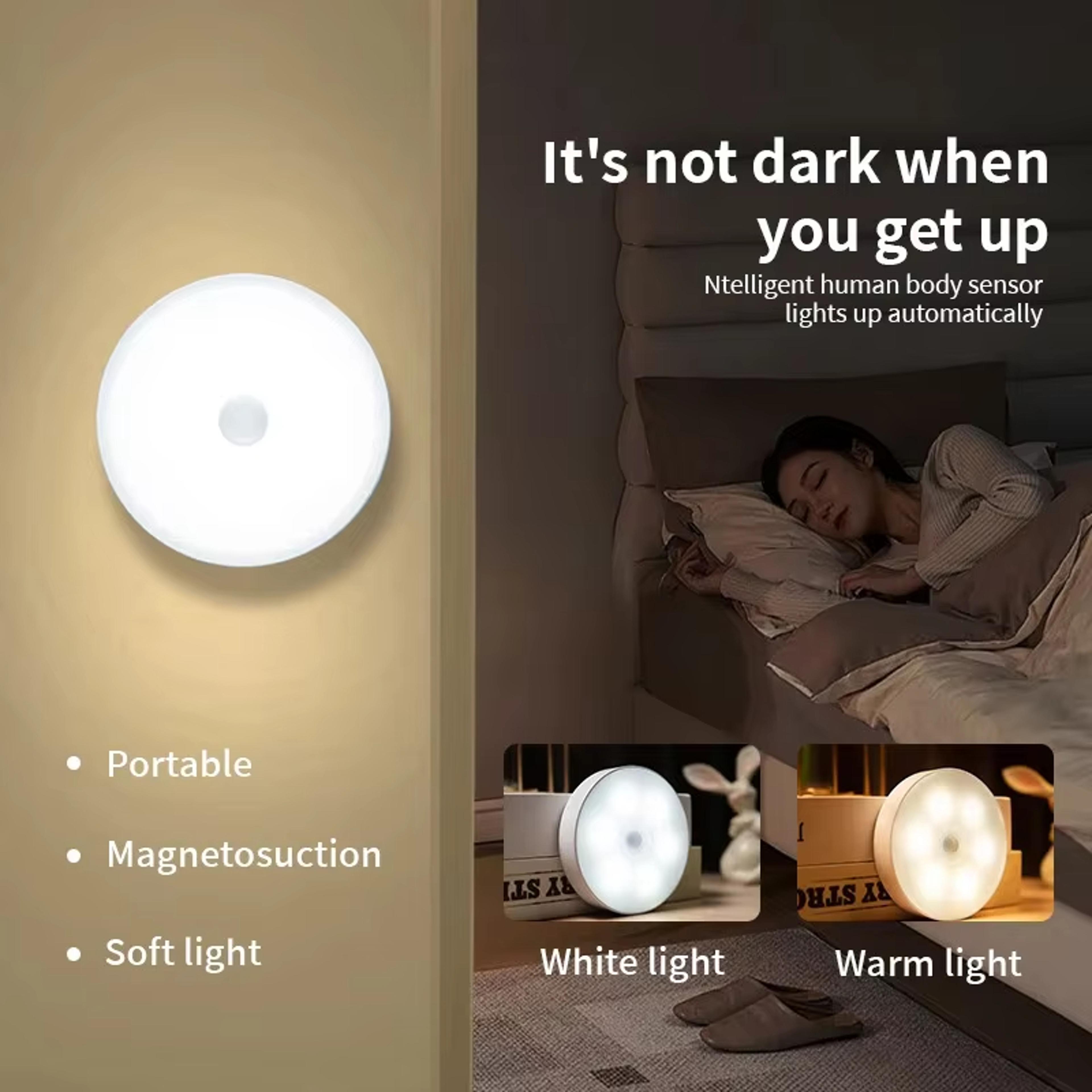Rechargeable Motion Sensor LED Night Light Wireless Magnetic Closet Cabinet Lamp 1
