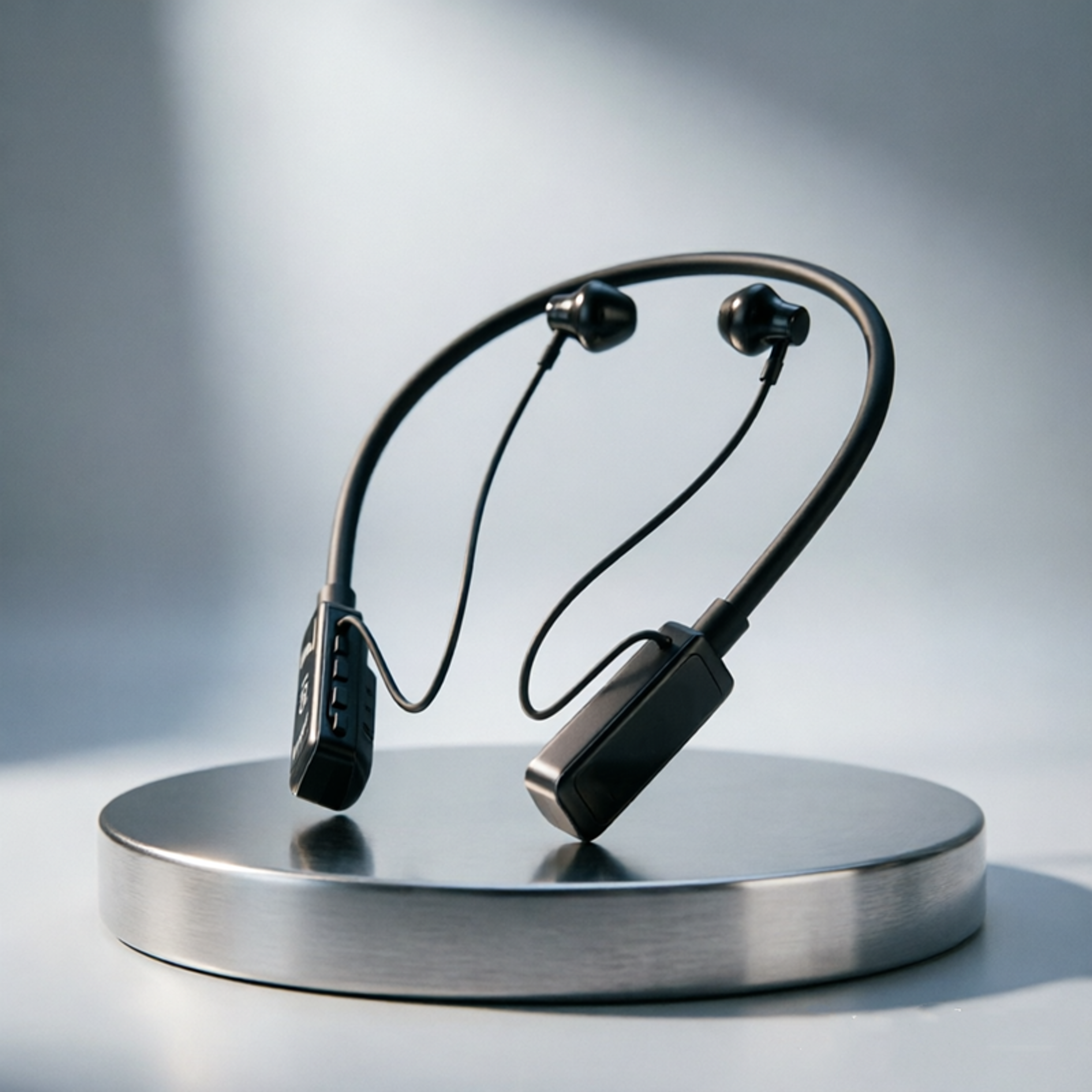 long battery bluetooth neckband headphones with hifi sound wireless earbuds for sports gaming