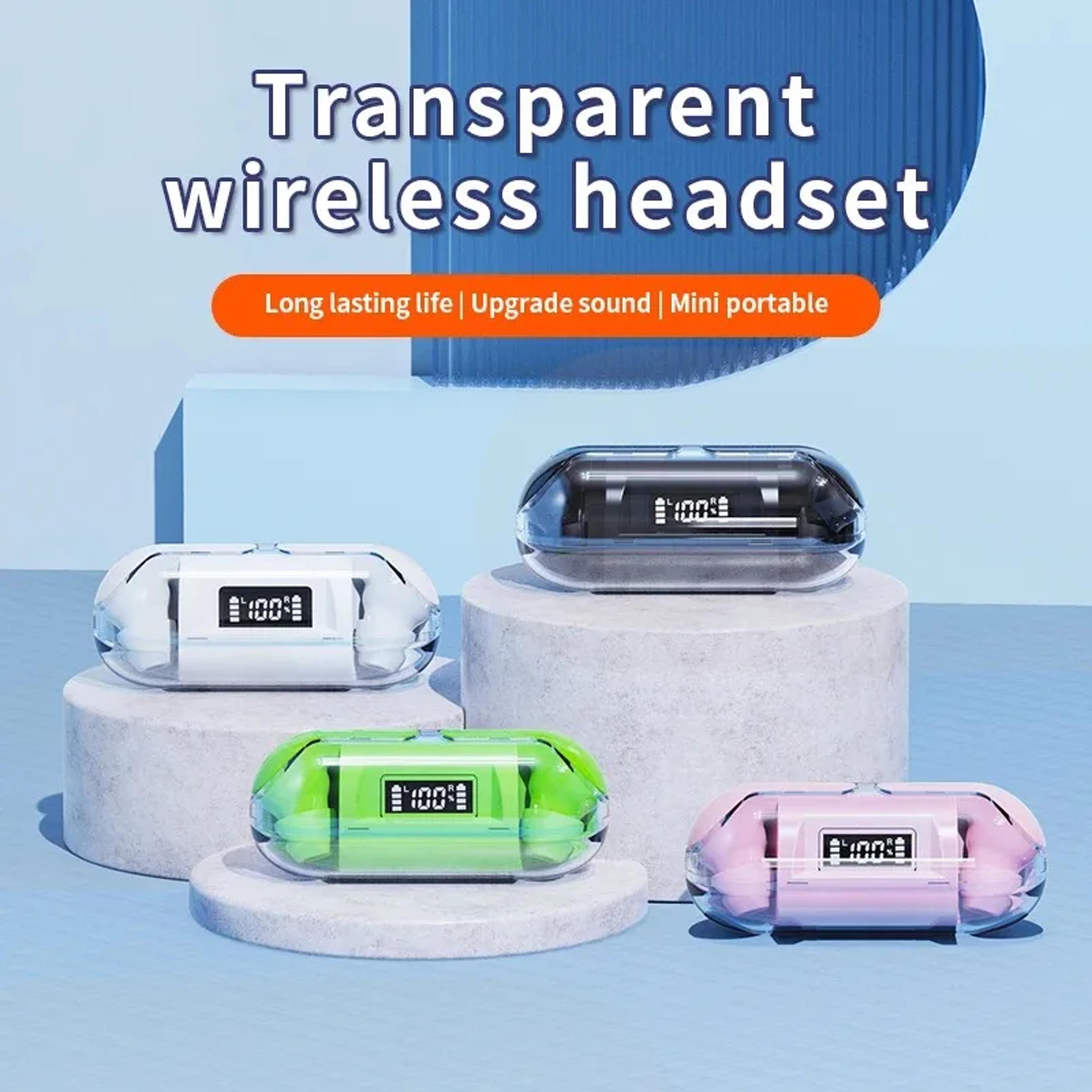 TM20 Bluetooth Earbuds Wireless Noise Cancelling Earbuds With LED Display Touch Control Sports Head 1
