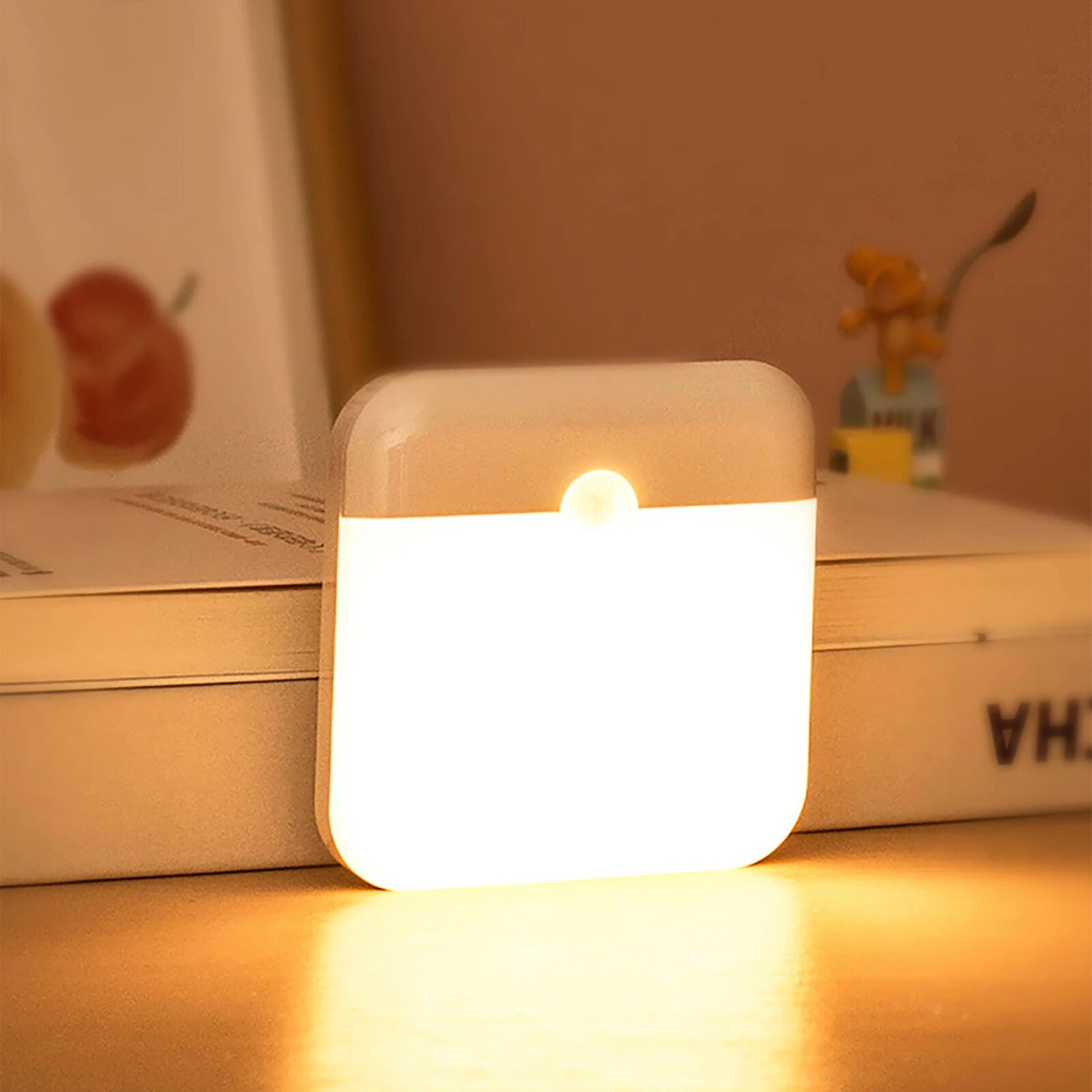 Smart Motion Sensor Night Light USB C Rechargeable Wireless Closet Light 0