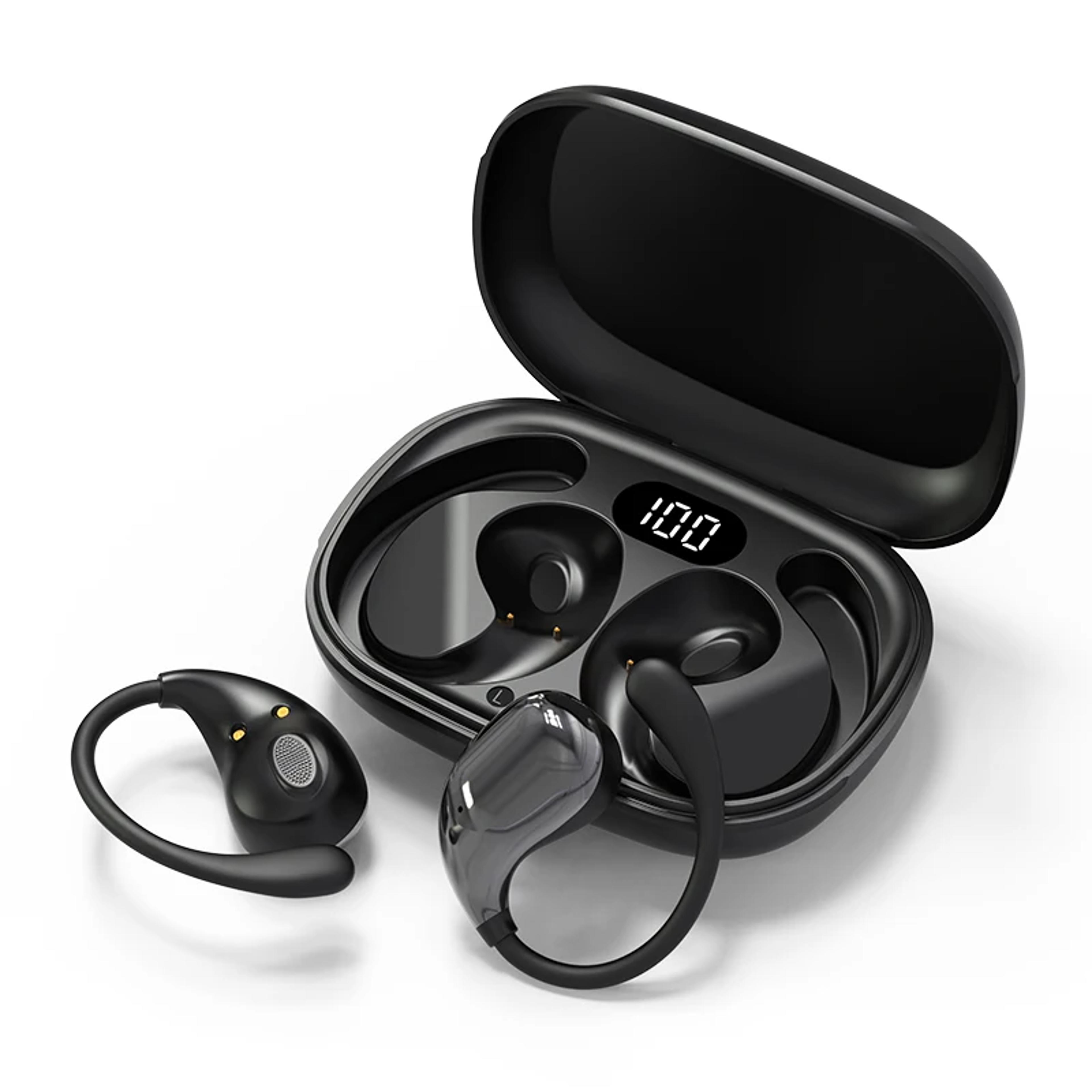 bluetooth 5.4 wireless earbuds with hifi bass noise cancelling and waterproof sports headset